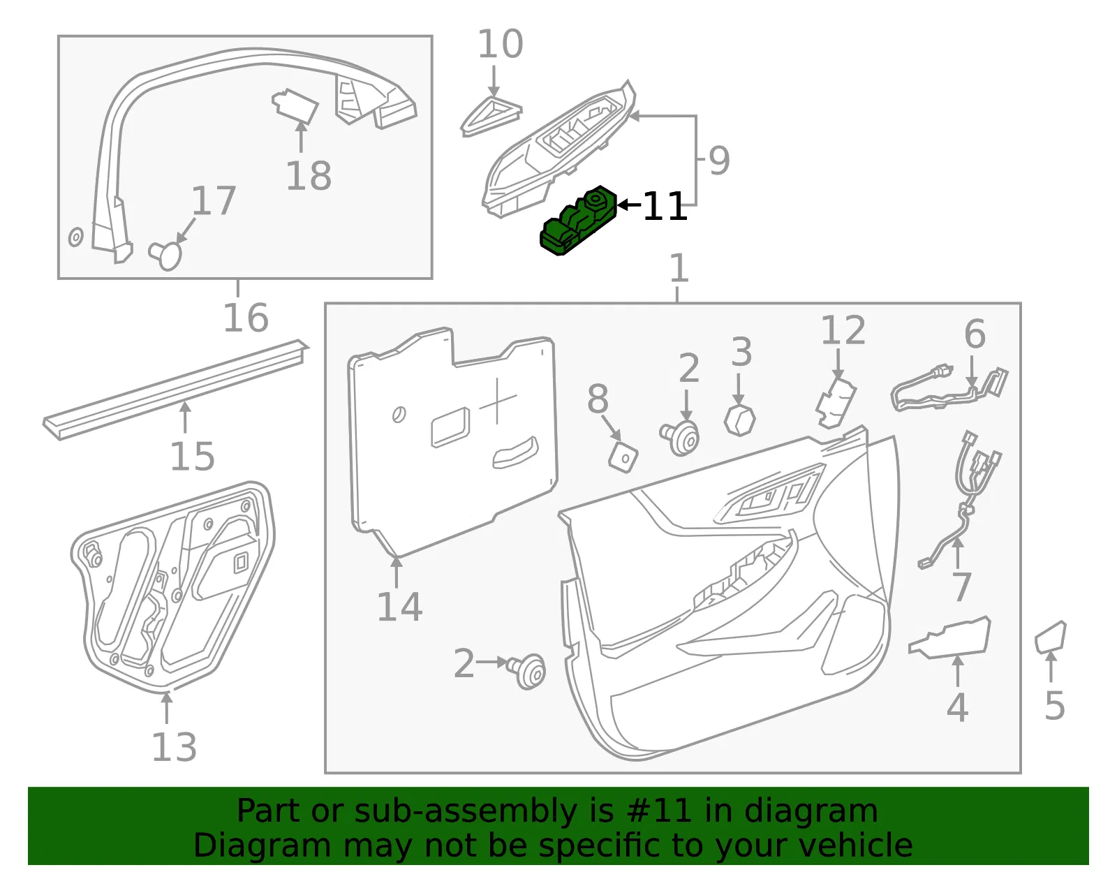 Window Switch - GM (84512855)