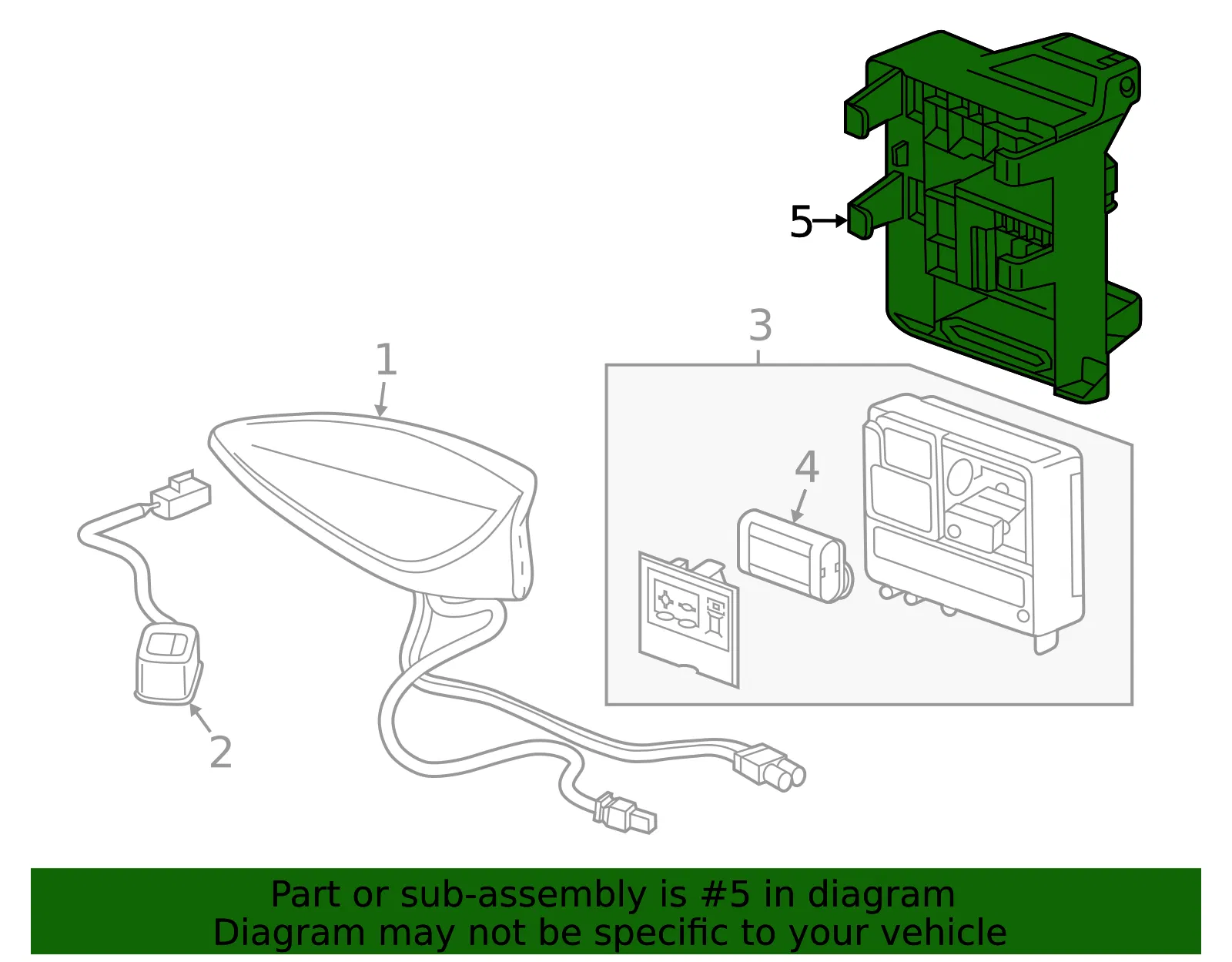 Communication Interface Module Bracket - GM (84526012)