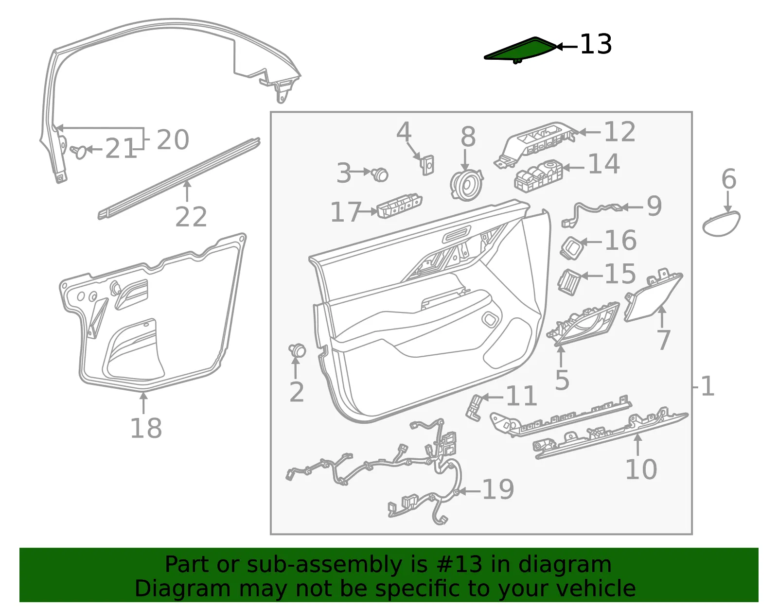 Switch Panel Cap - GM (84532387)