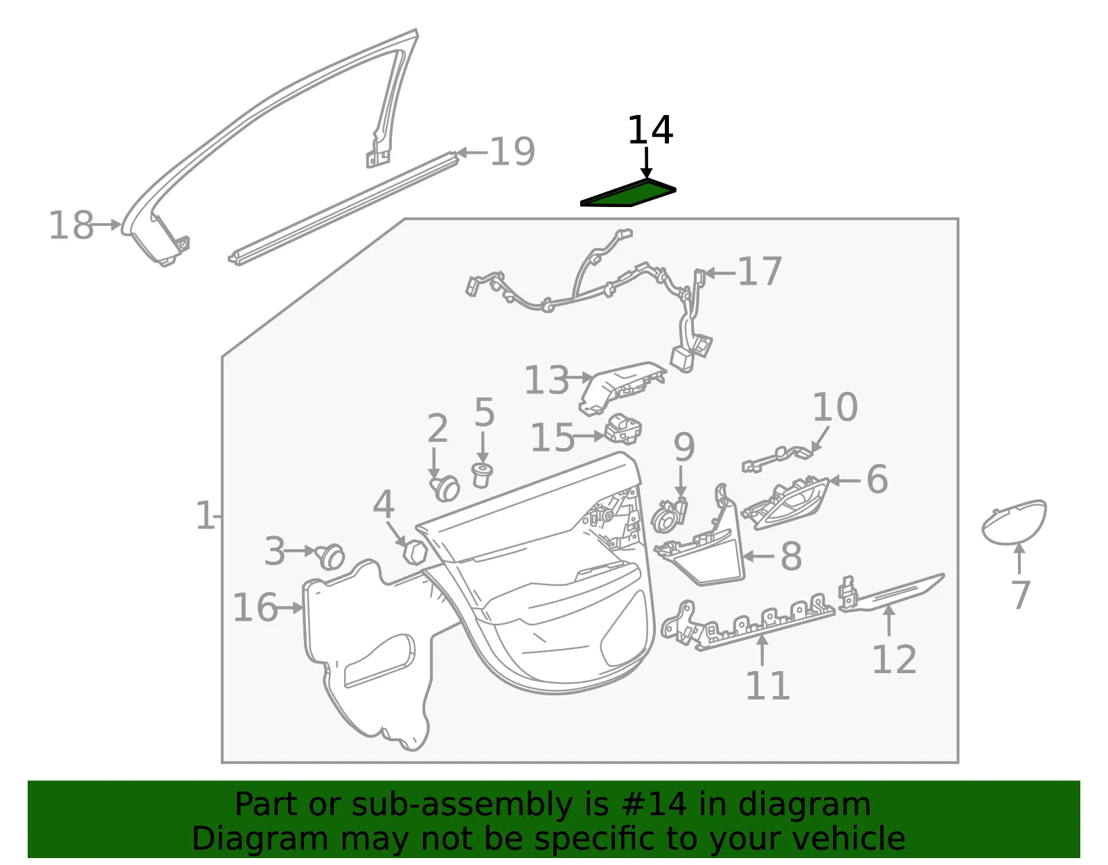 Switch Panel Cap - GM (84532388)