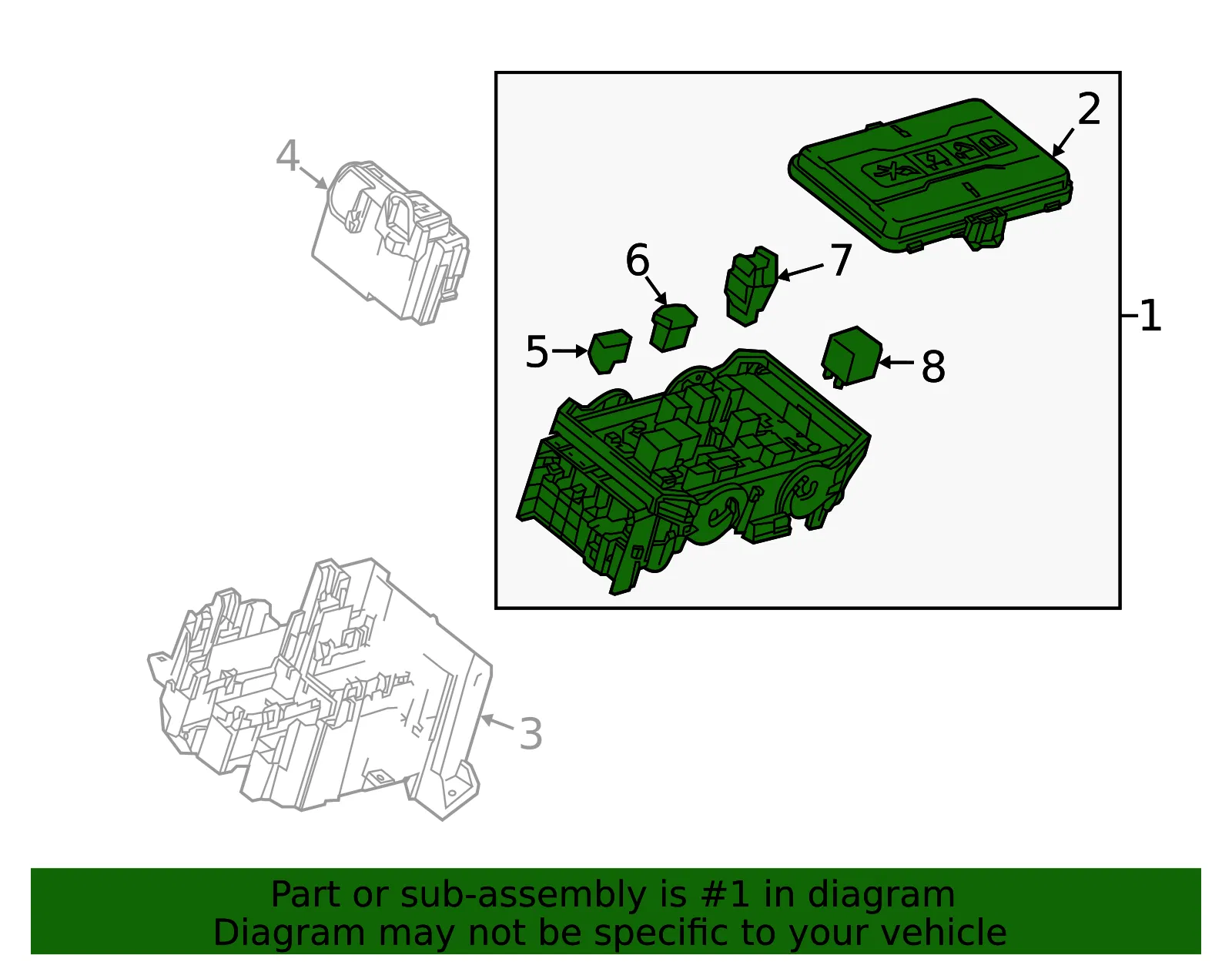 Engine Wiring Harness Junction Block - GM (84533821)