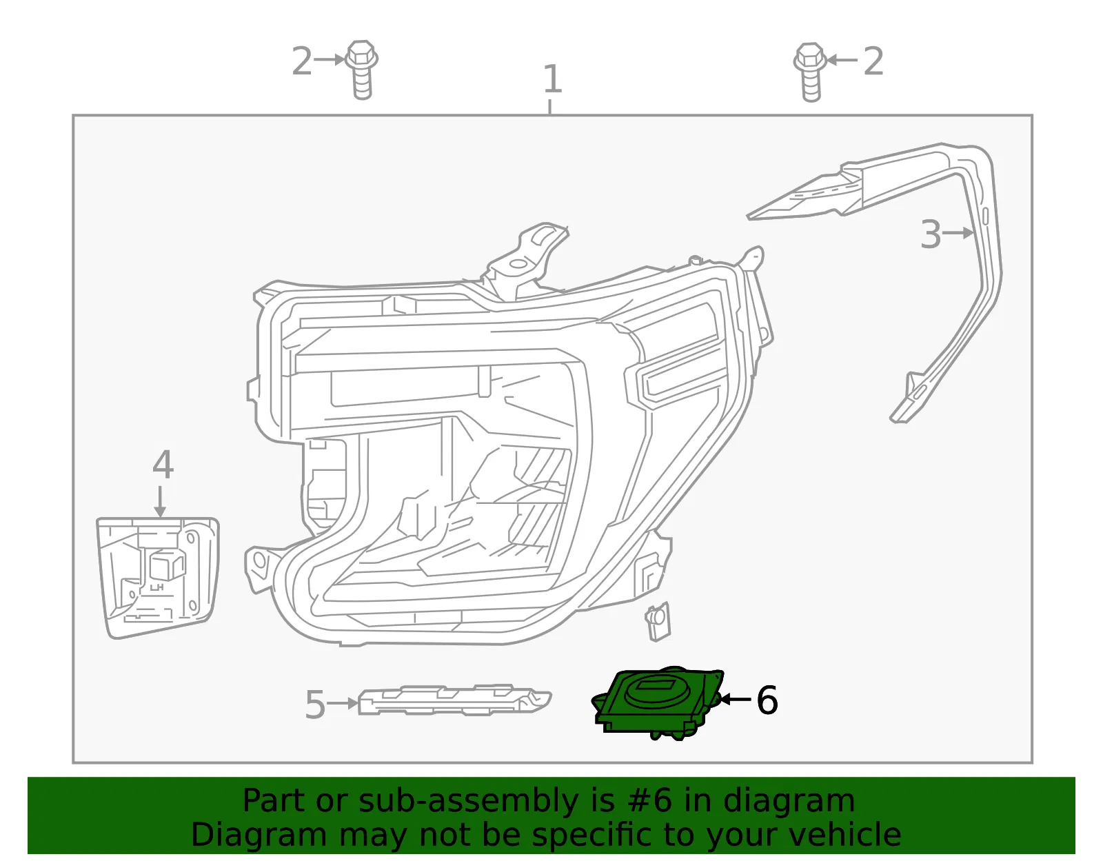Headlamp LED Driver Module - GM (84547823)