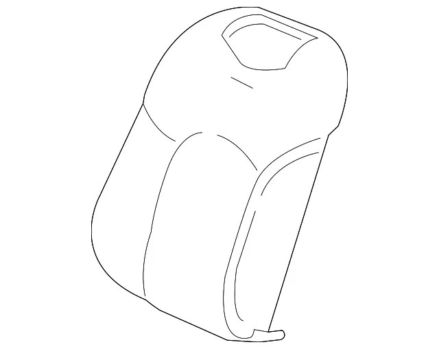 Light Vanilla Front Driver Seat Back Cover - GM (84575522)