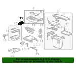 Floor Console Accessory Function Switch - GM (84576844)