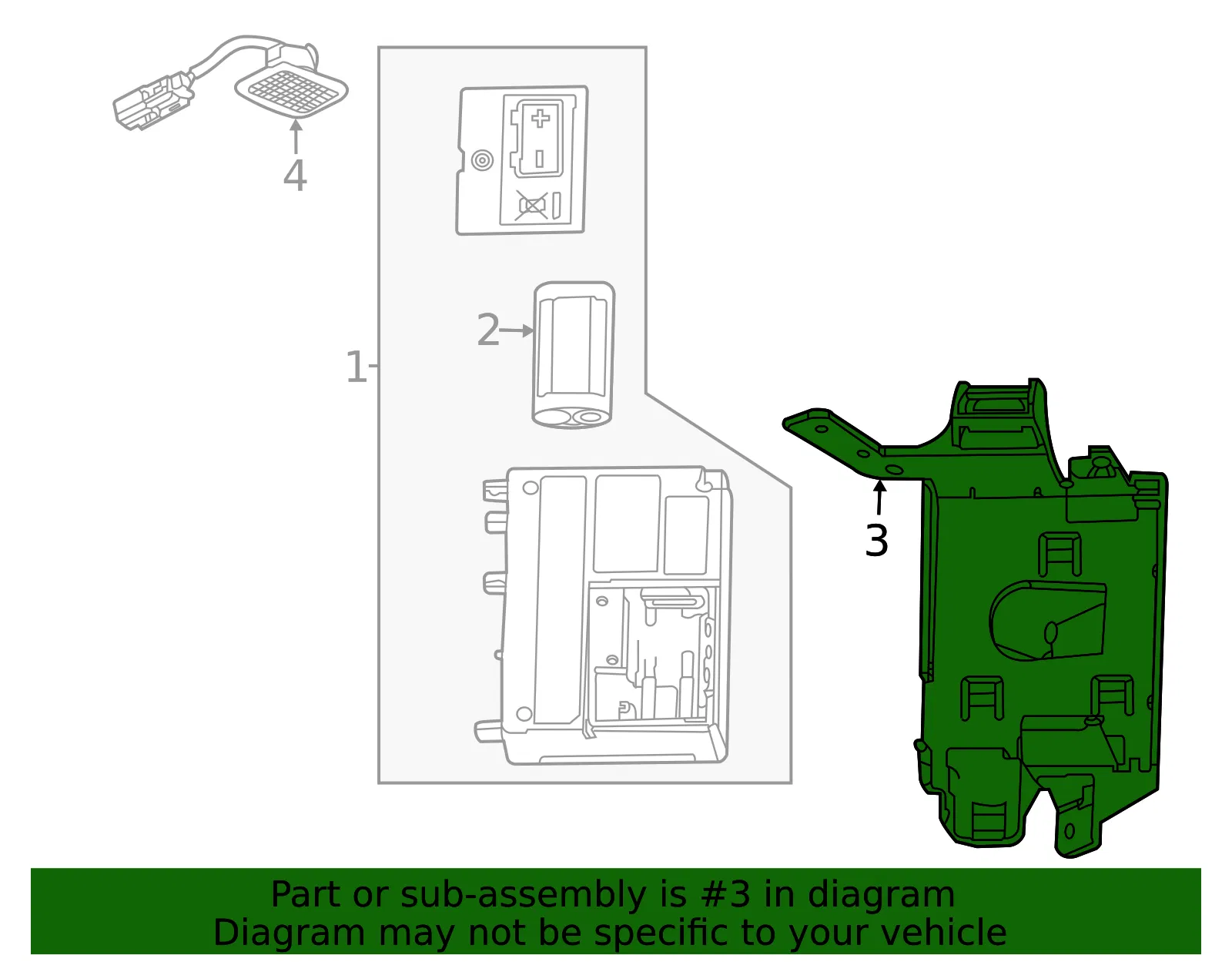 Communication Interface Module Bracket - GM (84580898)