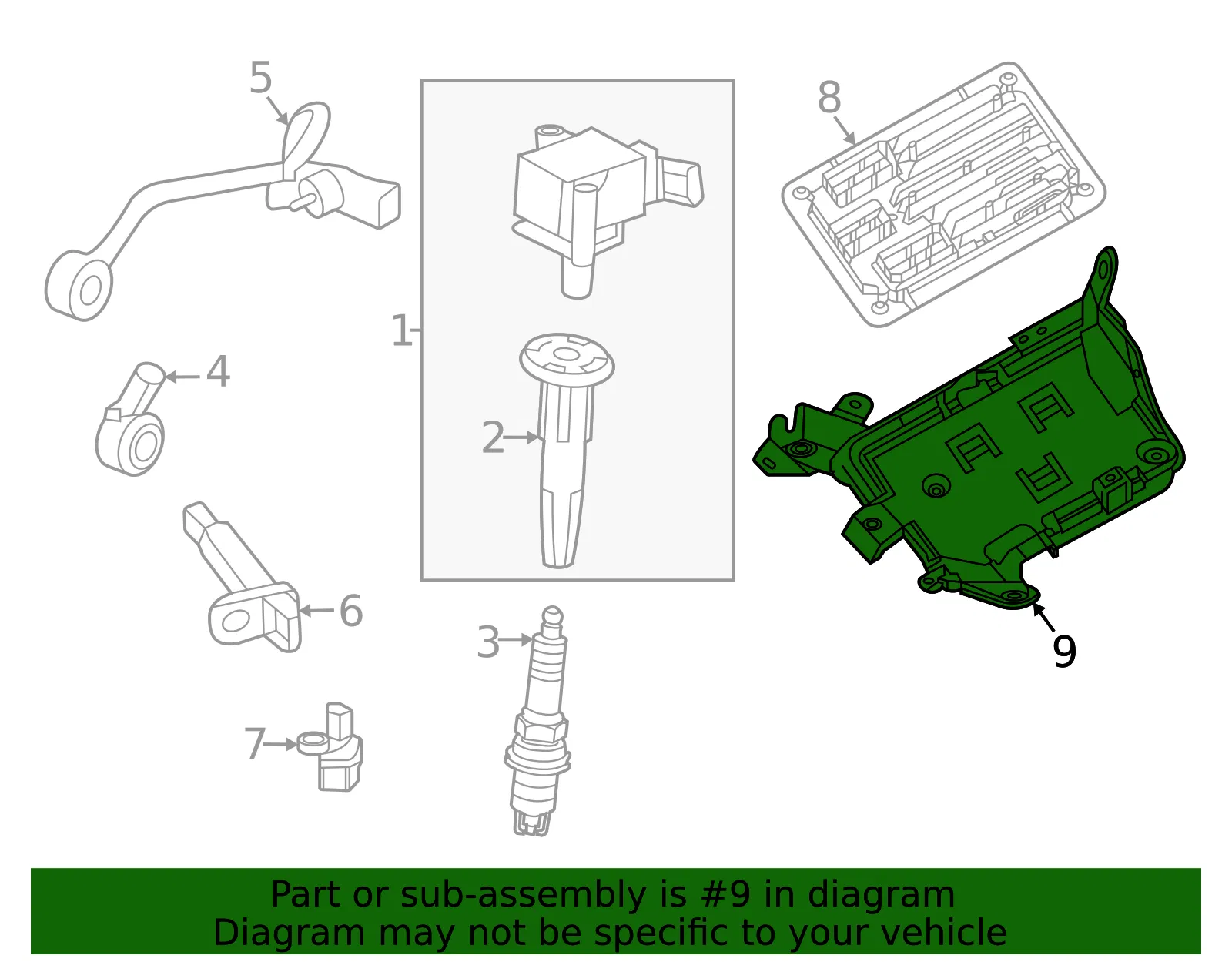 Engine Control Module Bracket - GM (84588899)