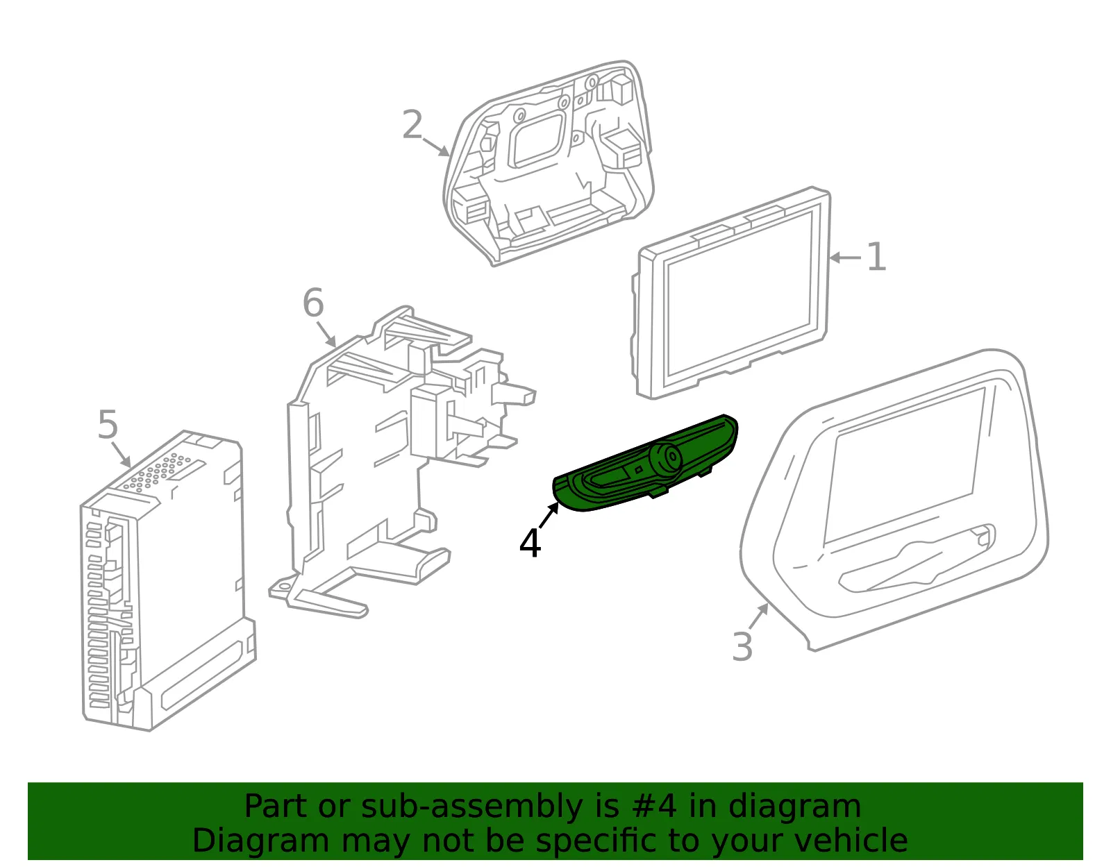 Radio Function Switch - GM (84597375)