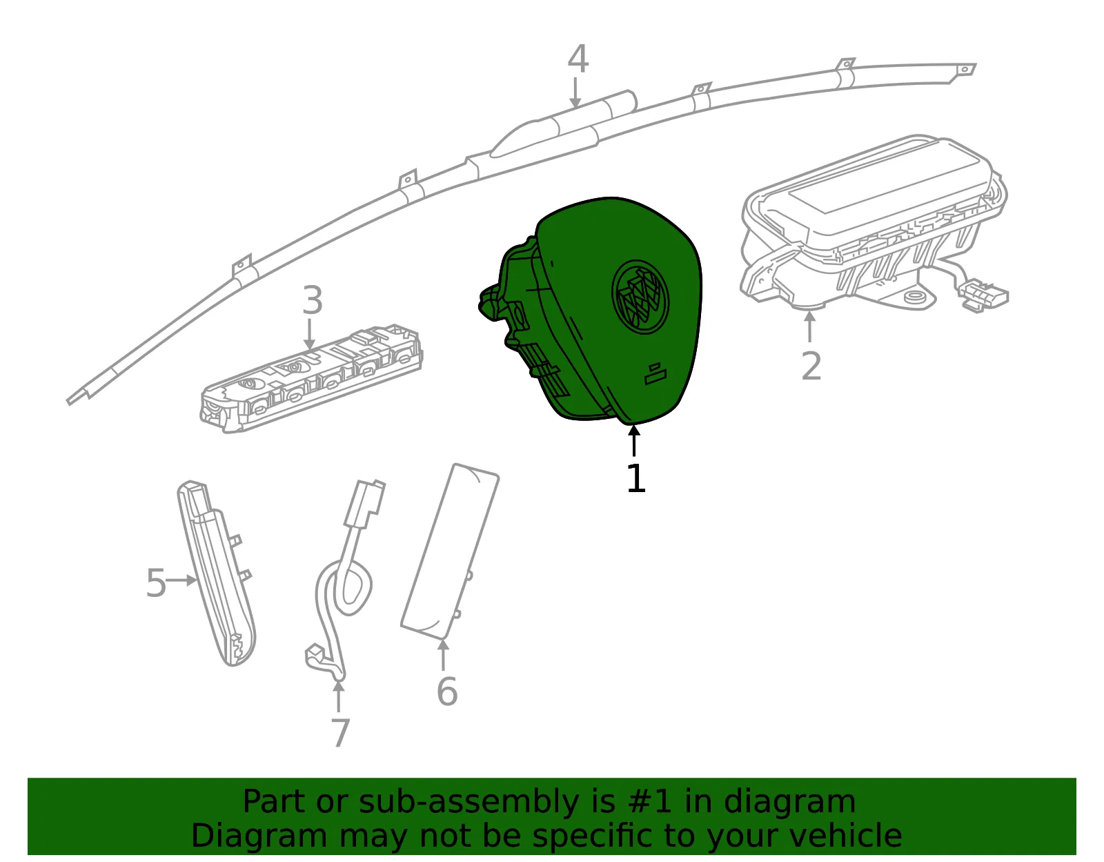 Driver Inflator Module - GM (84600855)
