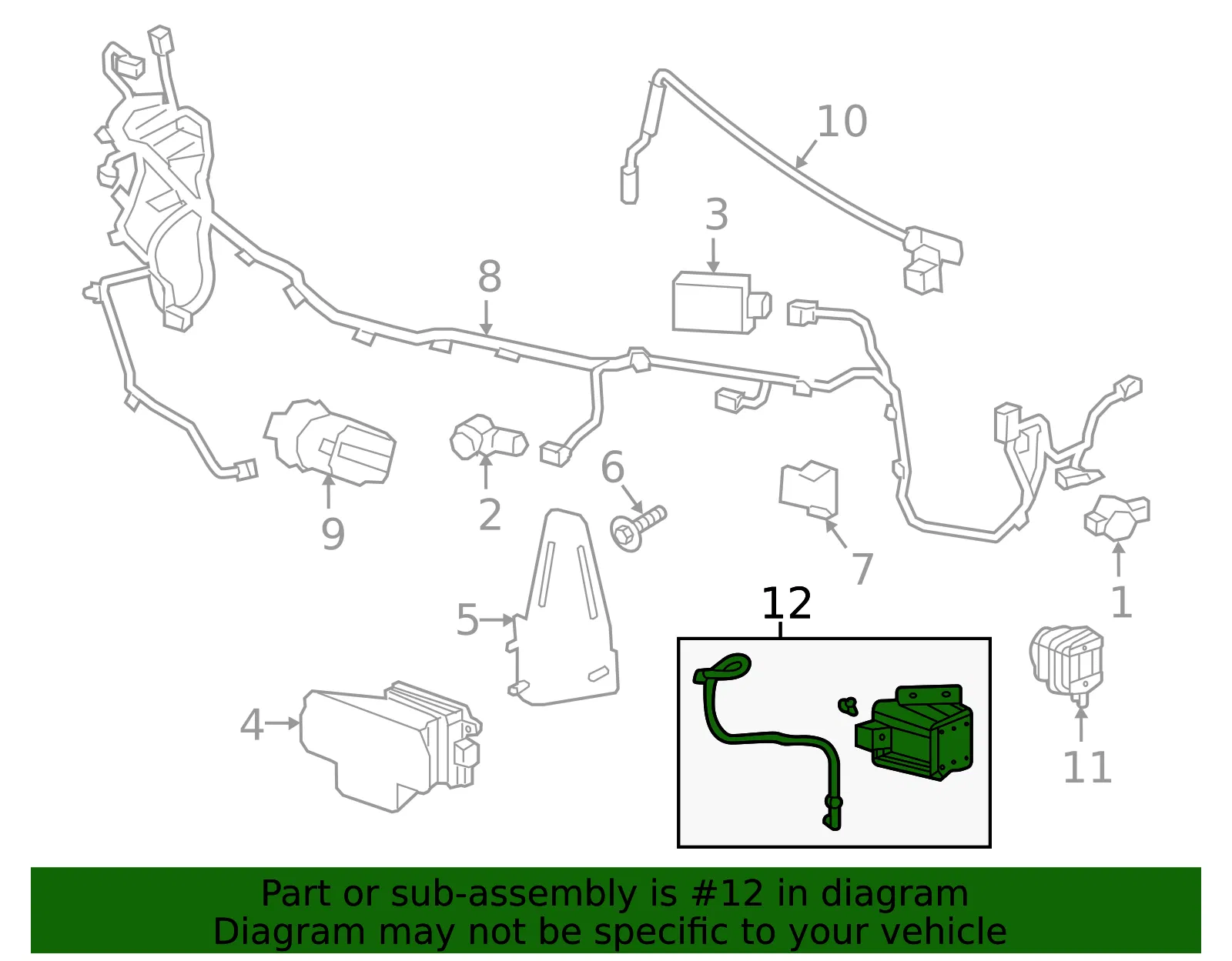 Night Vision Module Bracket - GM (84615528)
