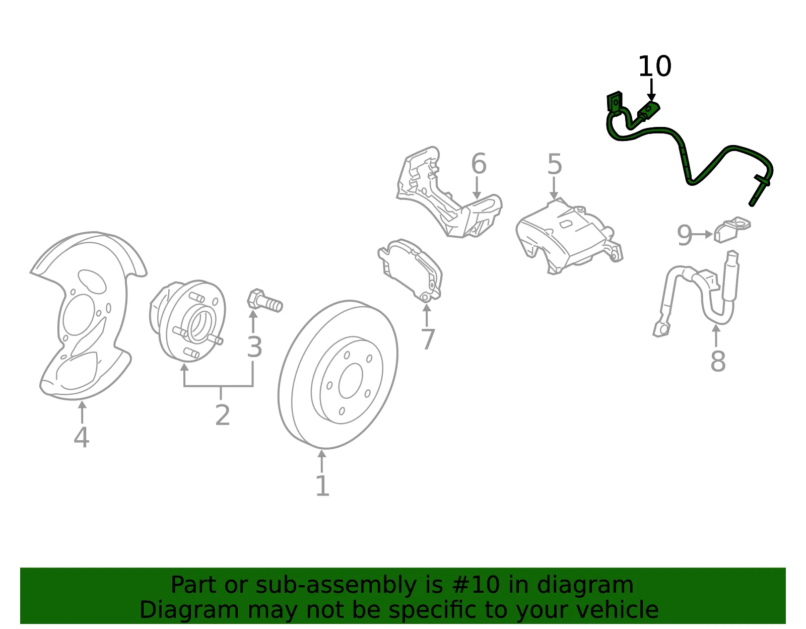 Front Speed Sensor - GM (84622323)