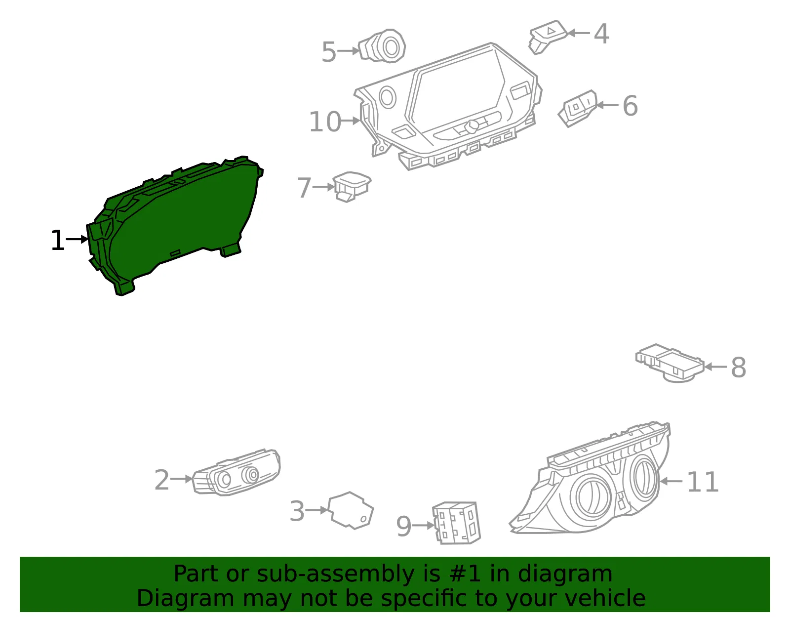 Cluster Assembly - GM (84645611)