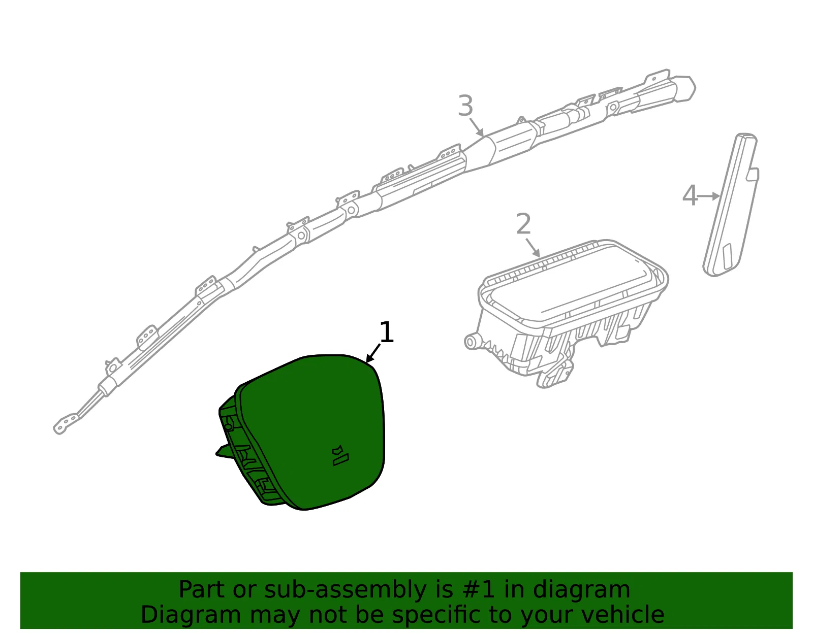 Driver Inflator Module - GM (84654889)