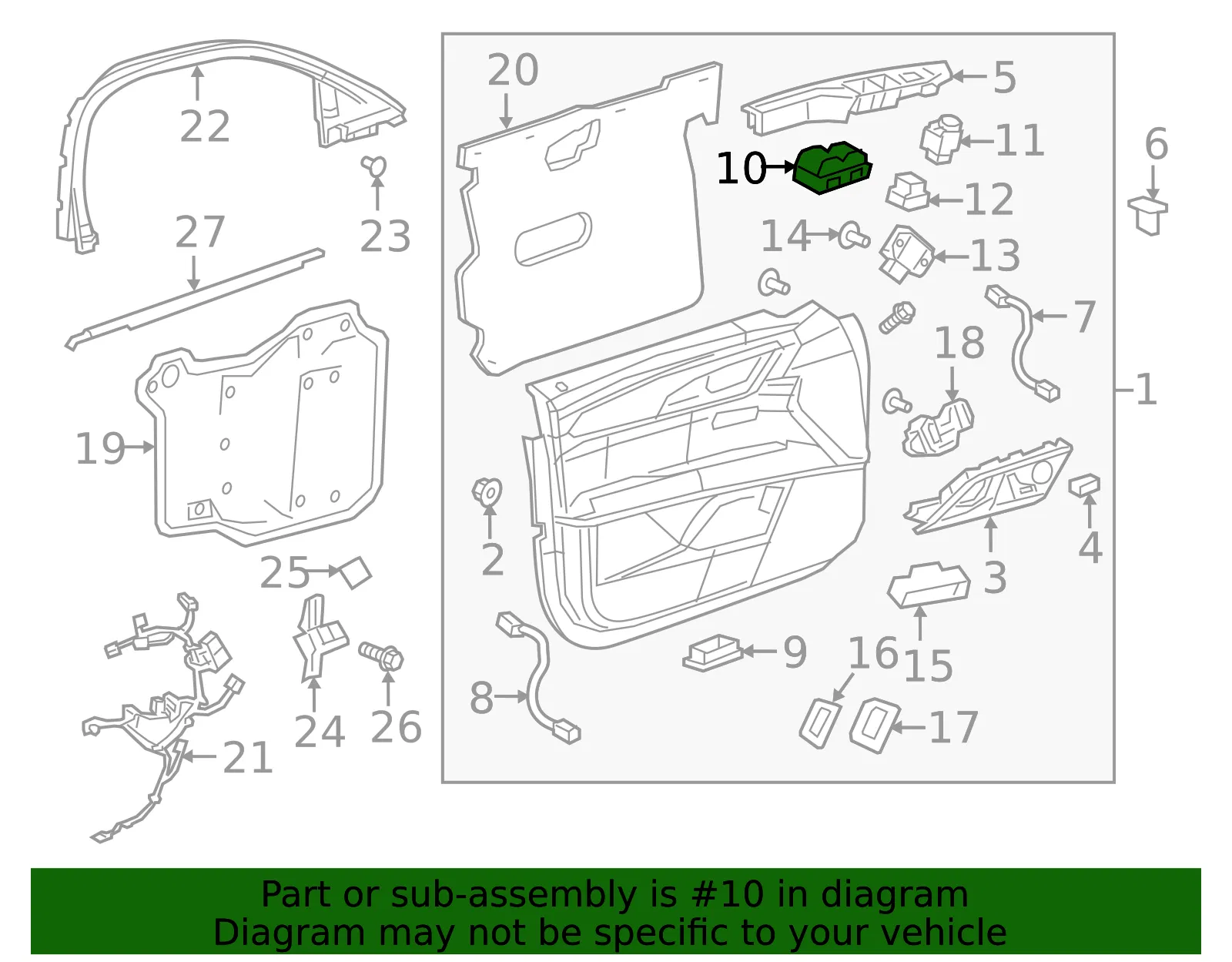 Window Switch - GM (84656848)