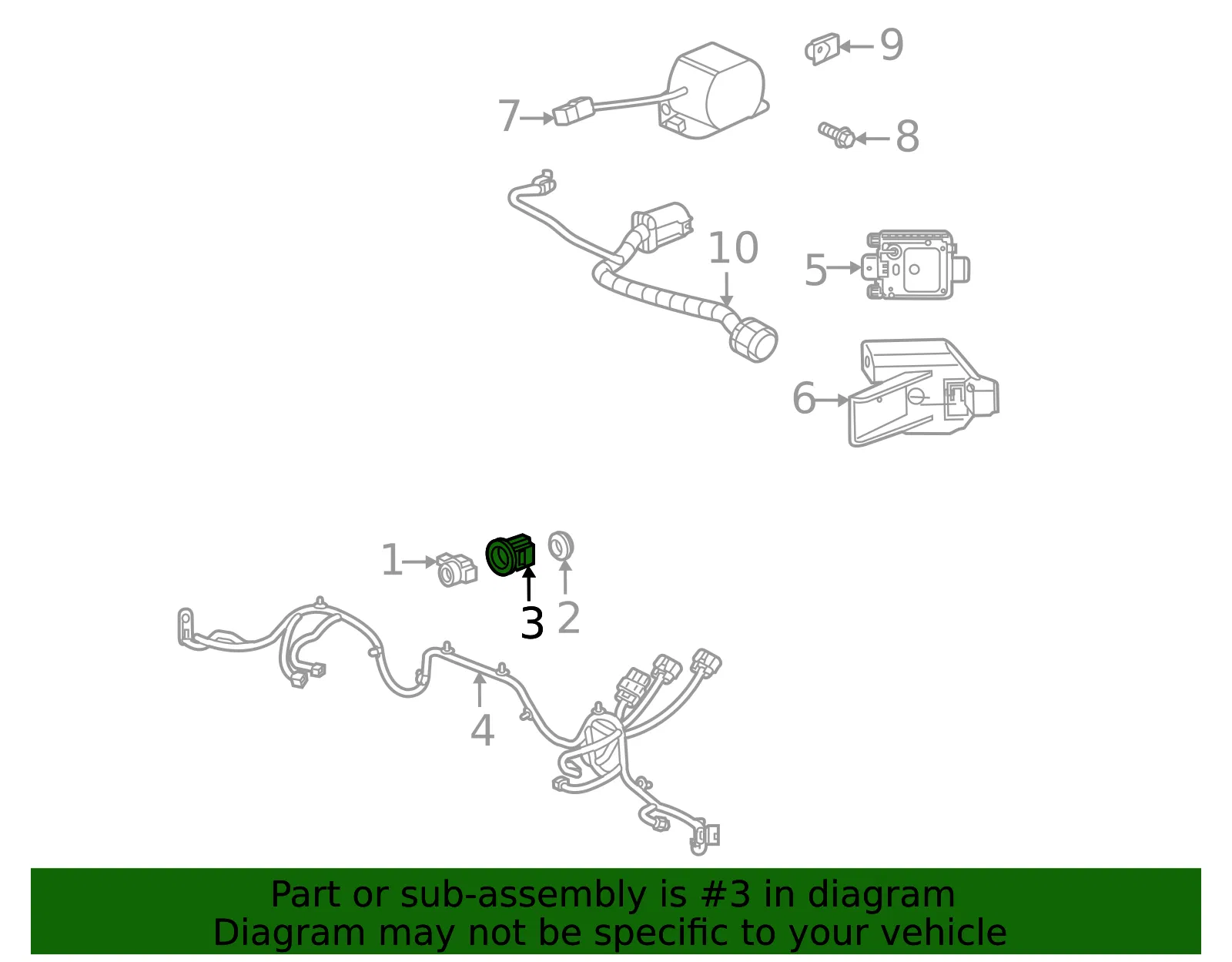 Park Sensor Bracket - GM (84695394)