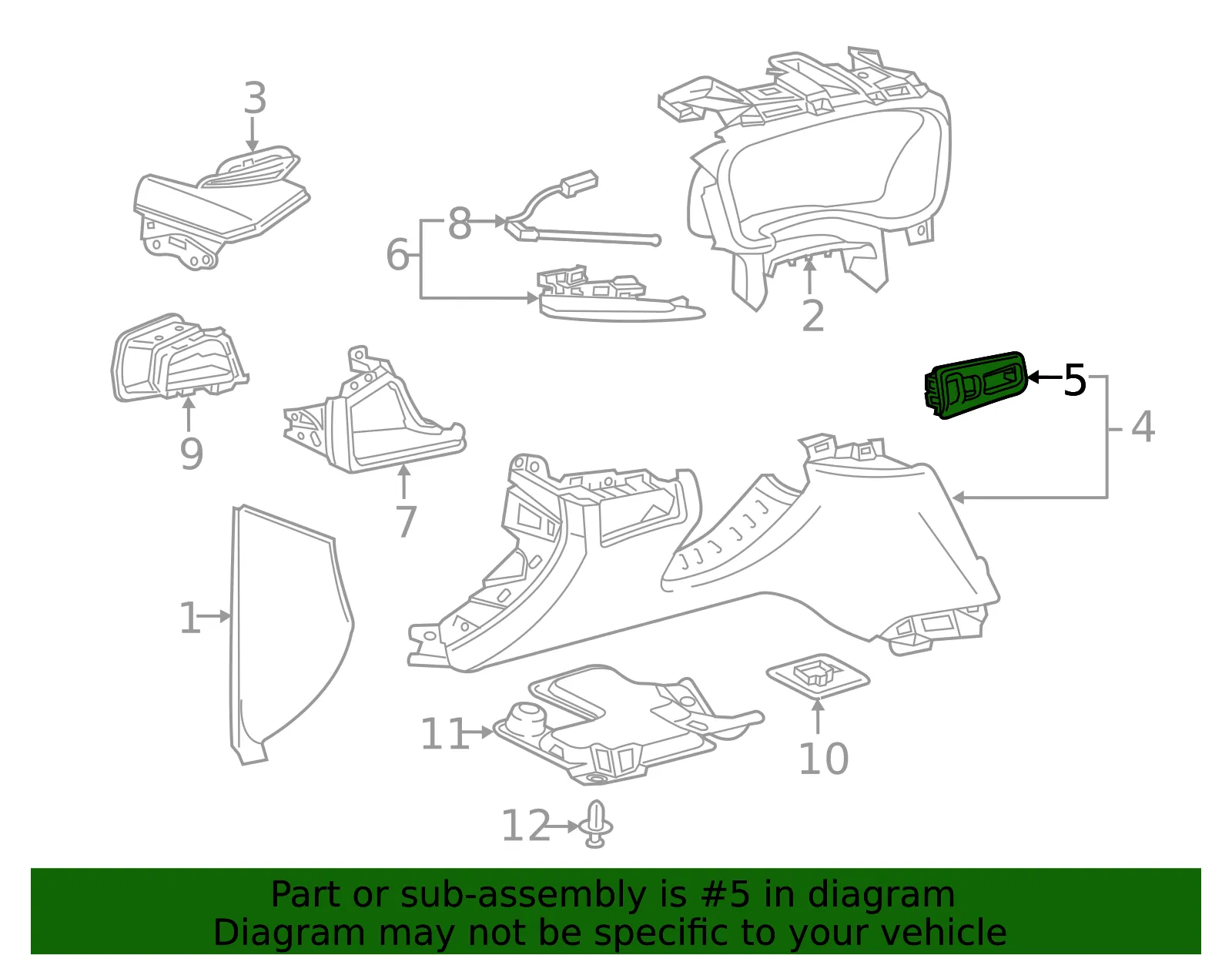 Switch Panel - GM (84699281)
