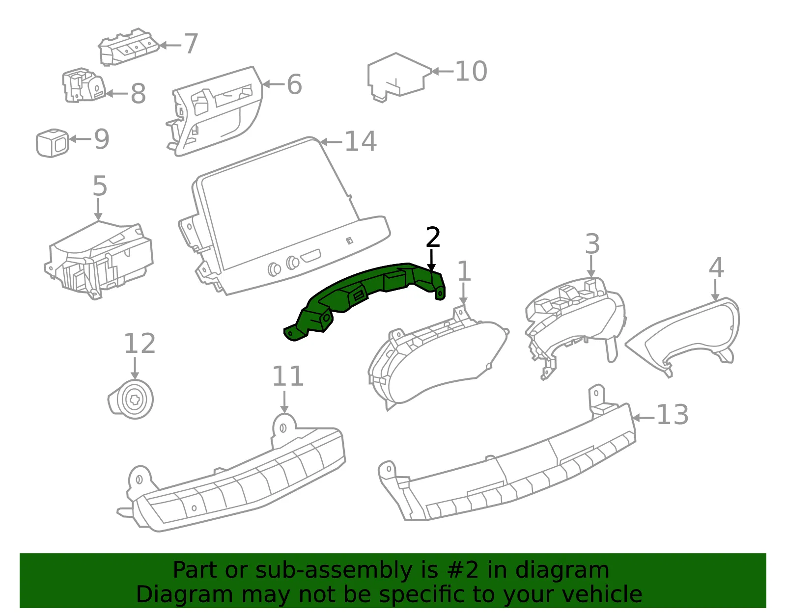 Cluster Bracket - GM (84708078)