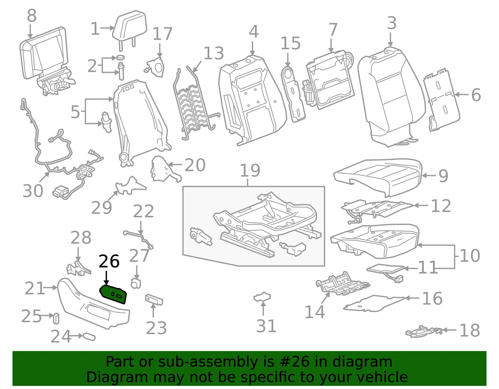 Switch Bezel - GM (84718345)