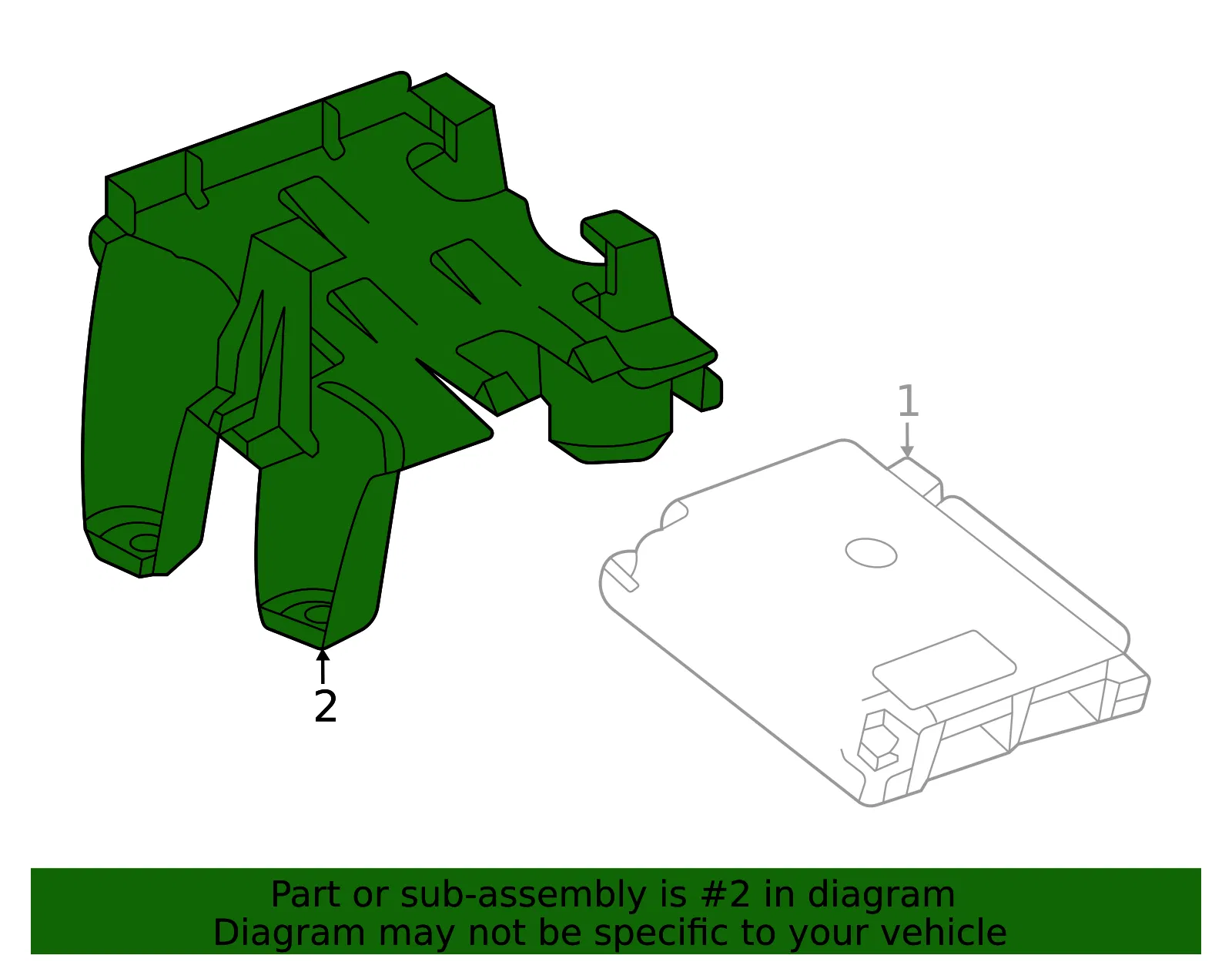Active Safety Control Module Bracket - GM (84760971)