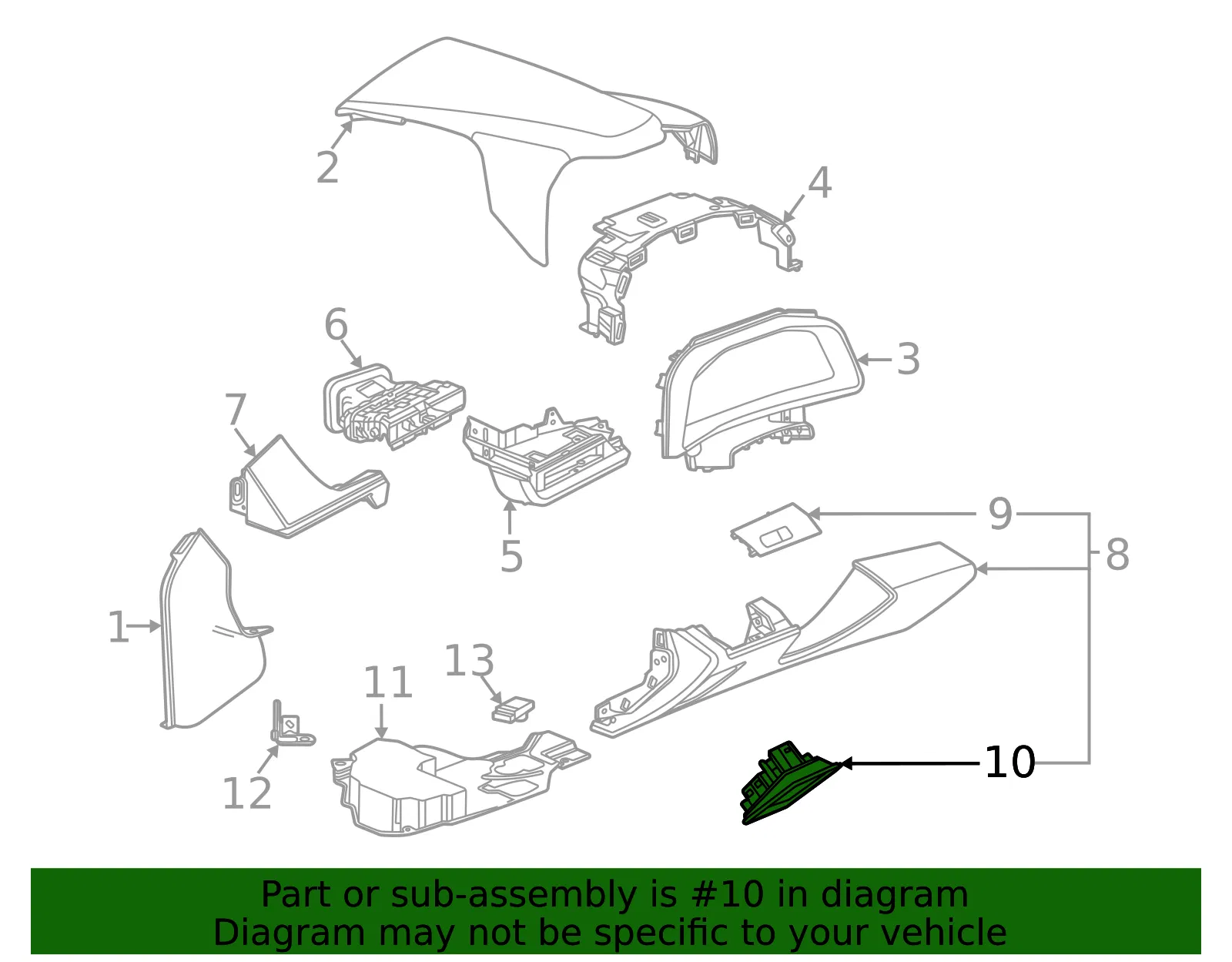 Switch Panel - GM (84781307)