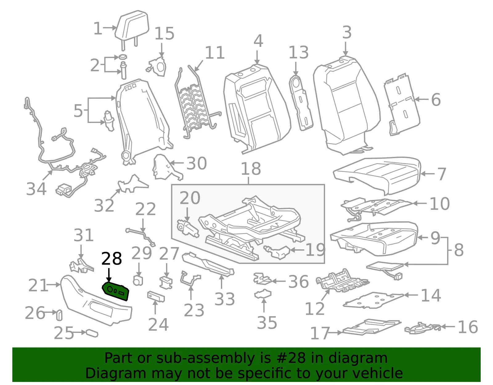 Switch Bezel - GM (84795447)