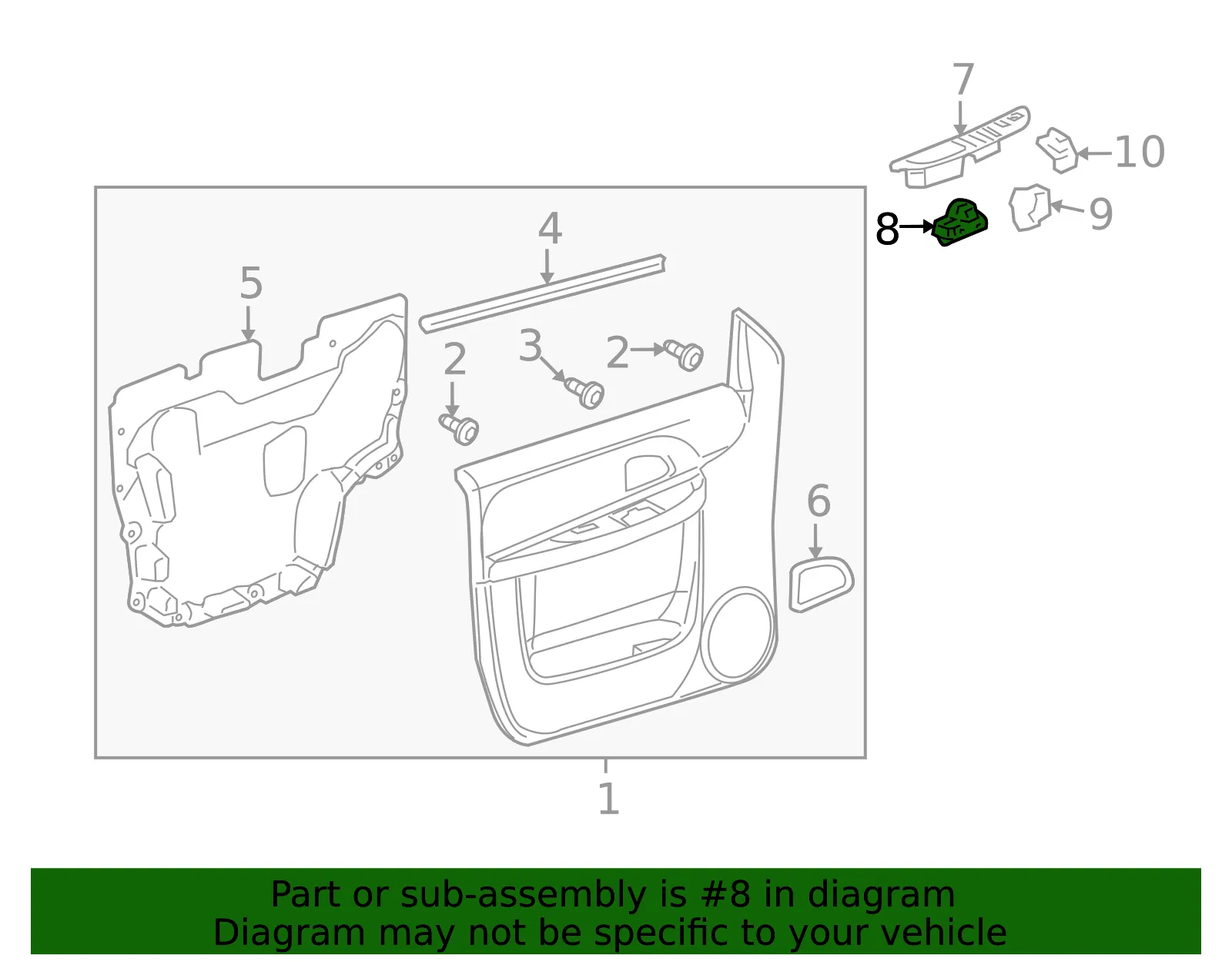 Window Switch - GM (84799503)