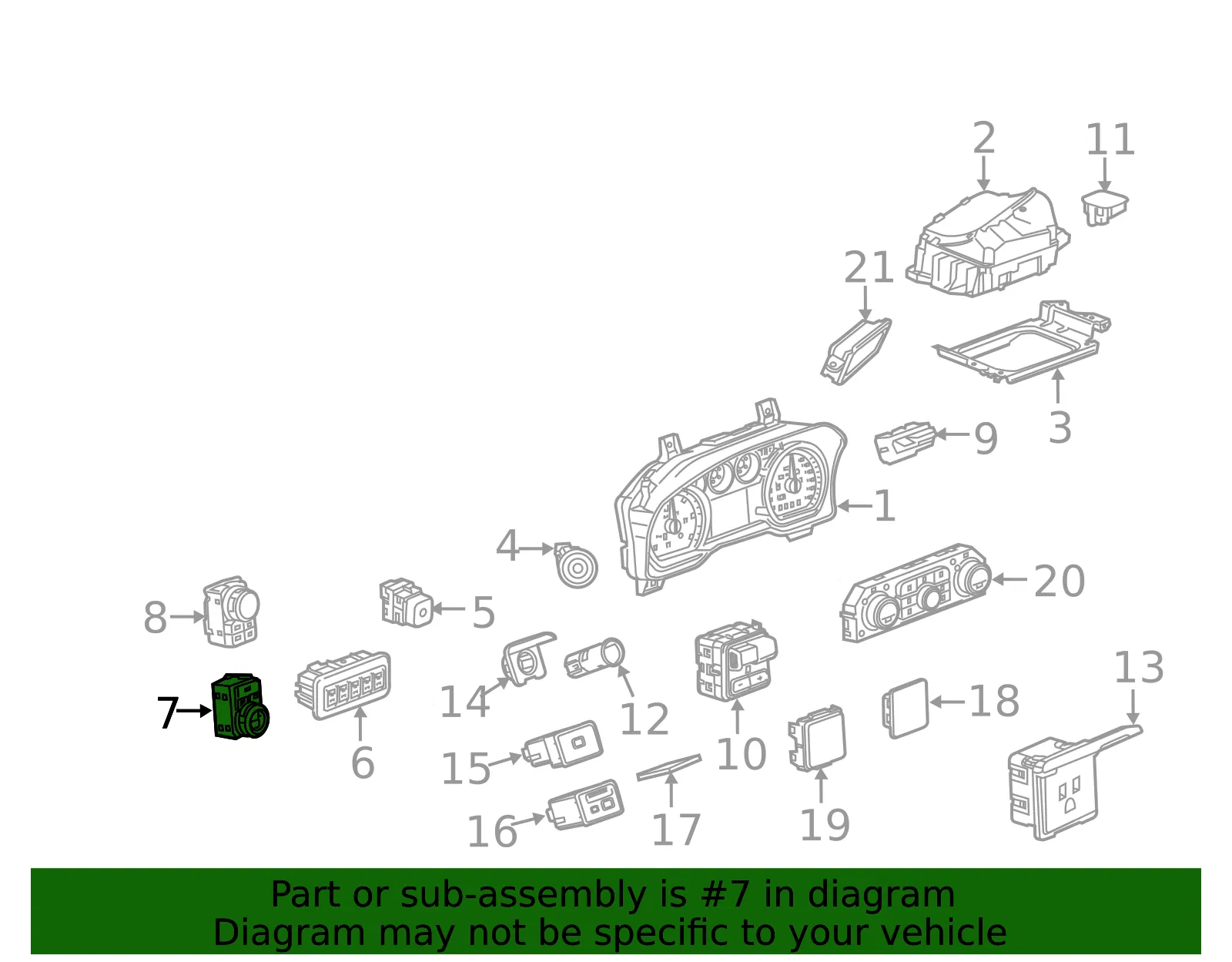 Headlamp Switch - GM (84828367)