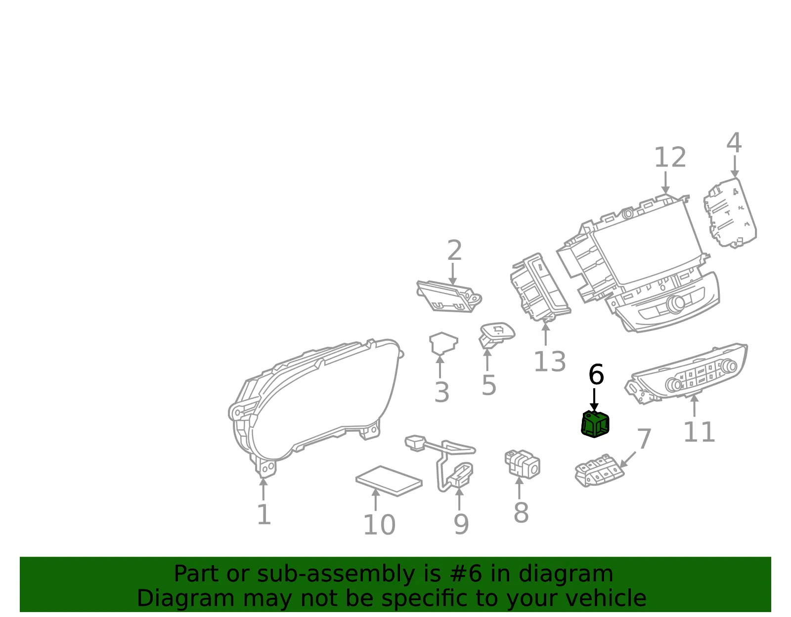 Headlamp Switch - GM (84867416)
