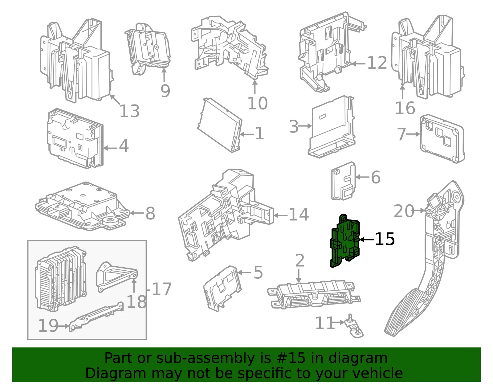 Control Module Bracket - GM (84875783)
