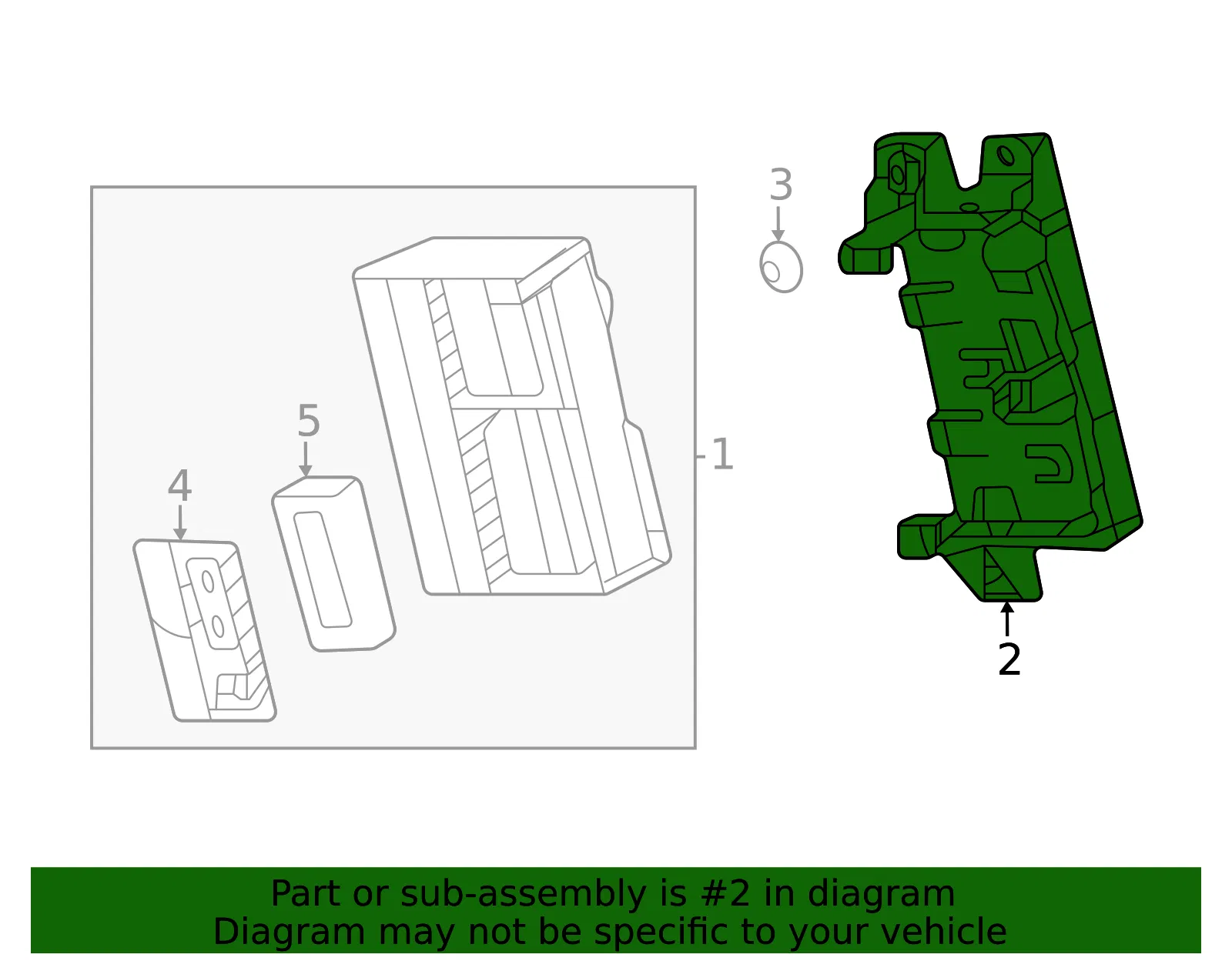 Control Module Bracket - GM (84876199)