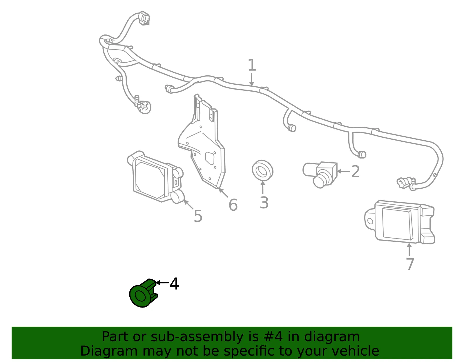 Park Sensor Bracket - GM (84878739)