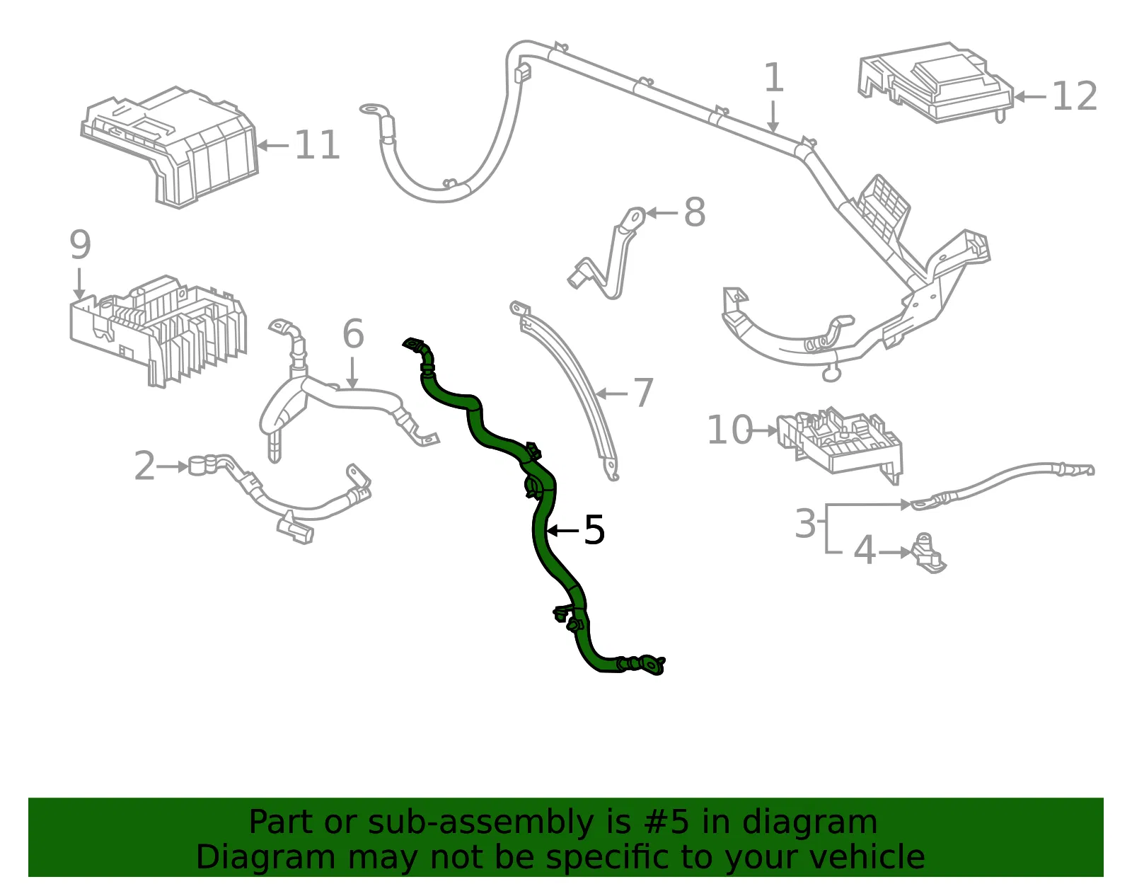 Battery Cable - GM (84890611)