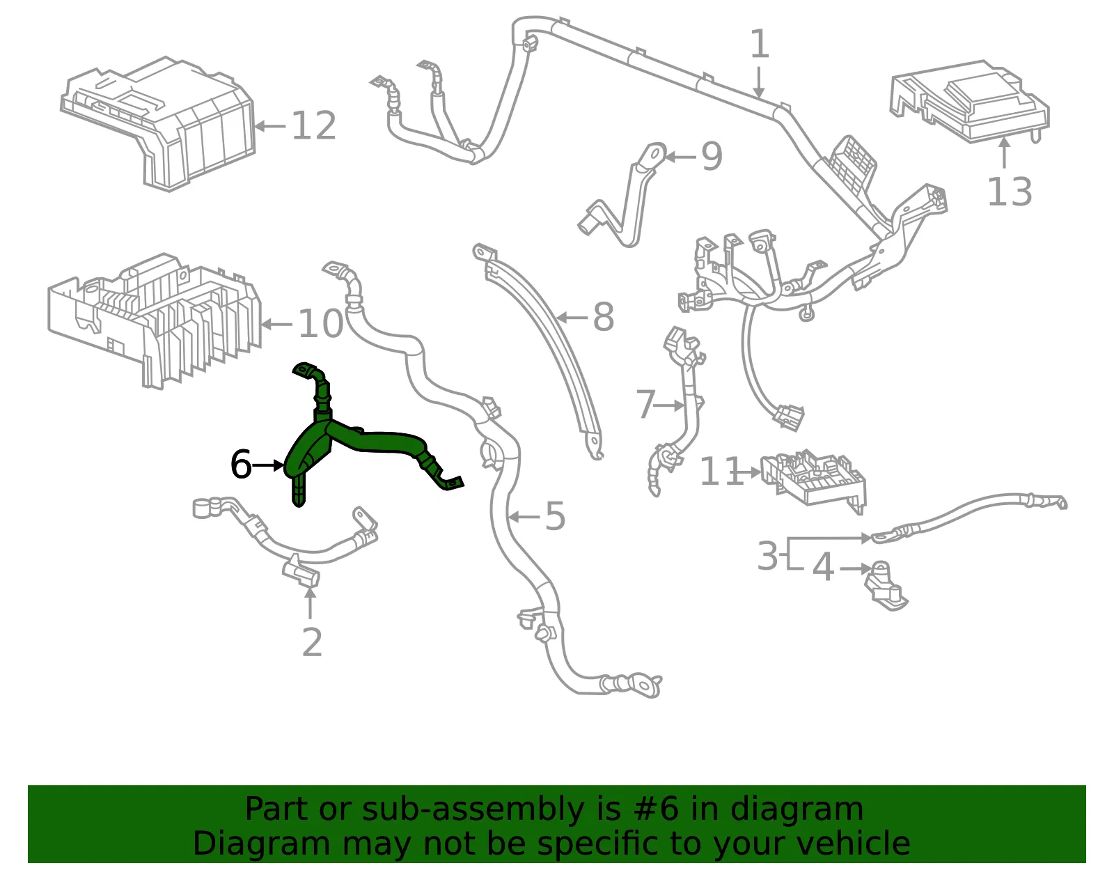 Battery Cable - GM (84890616)