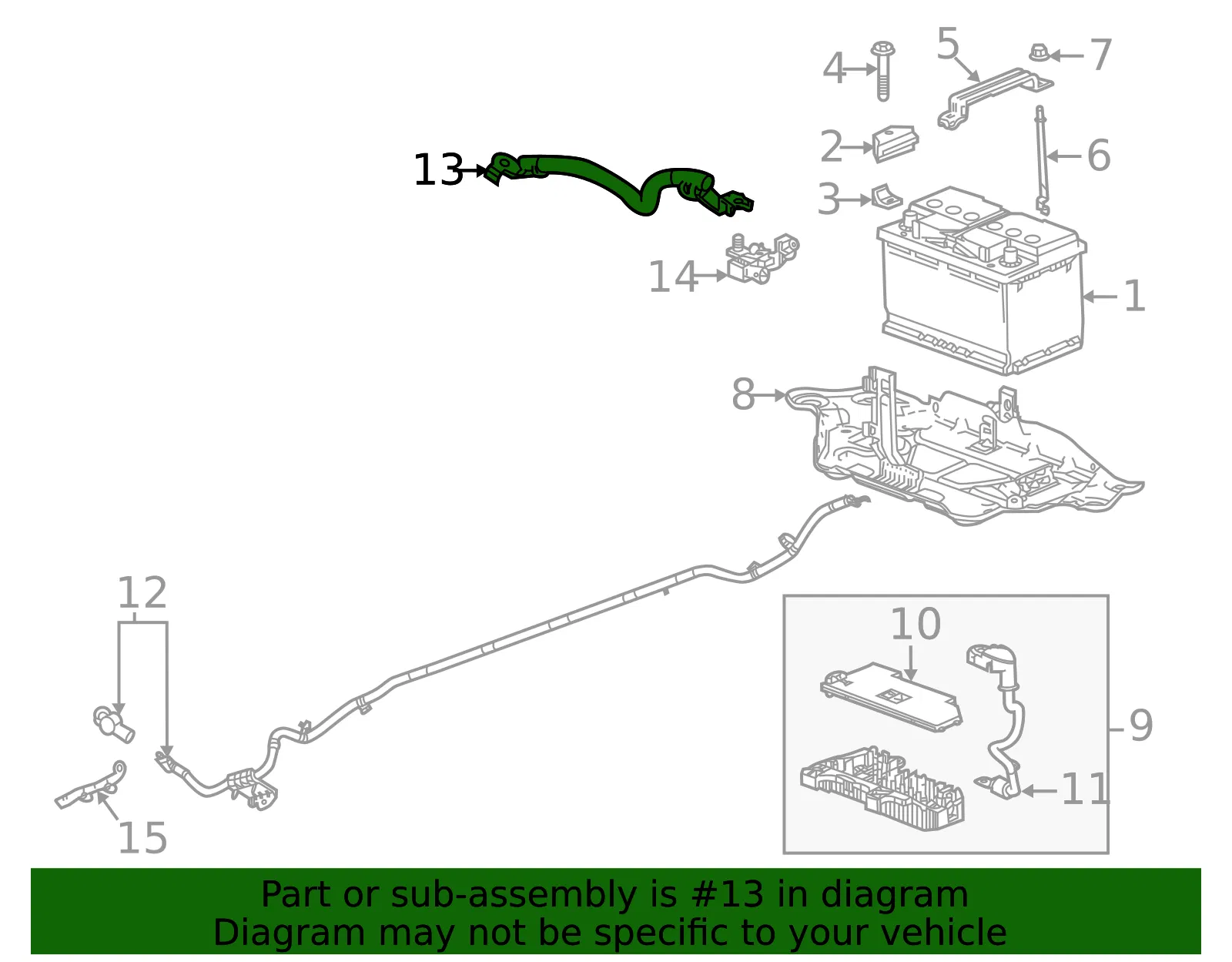 Battery Cable - GM (84891923)