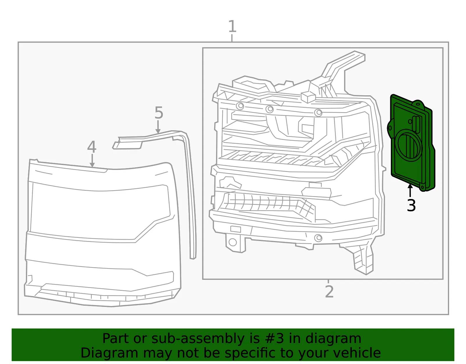 Headlamp LED Driver Module - GM (84893099)