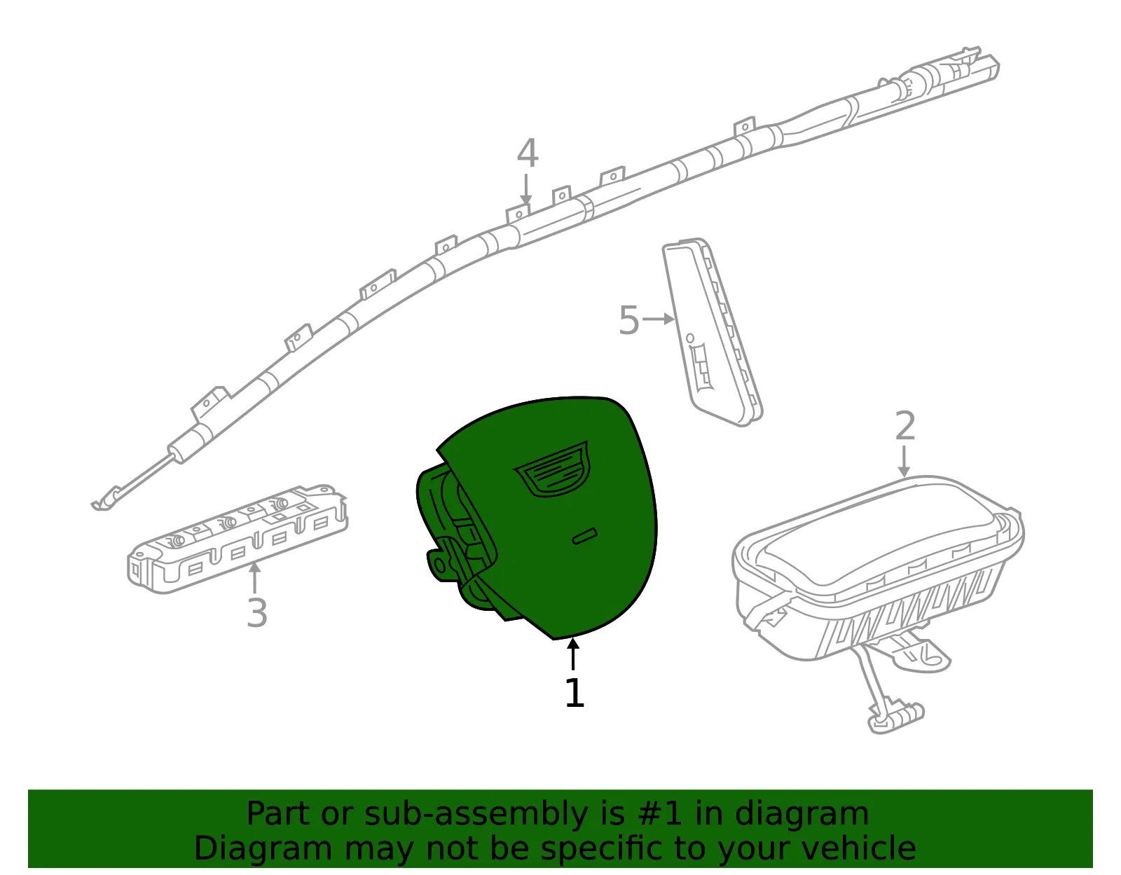 Driver Inflator Module - GM (84903370)