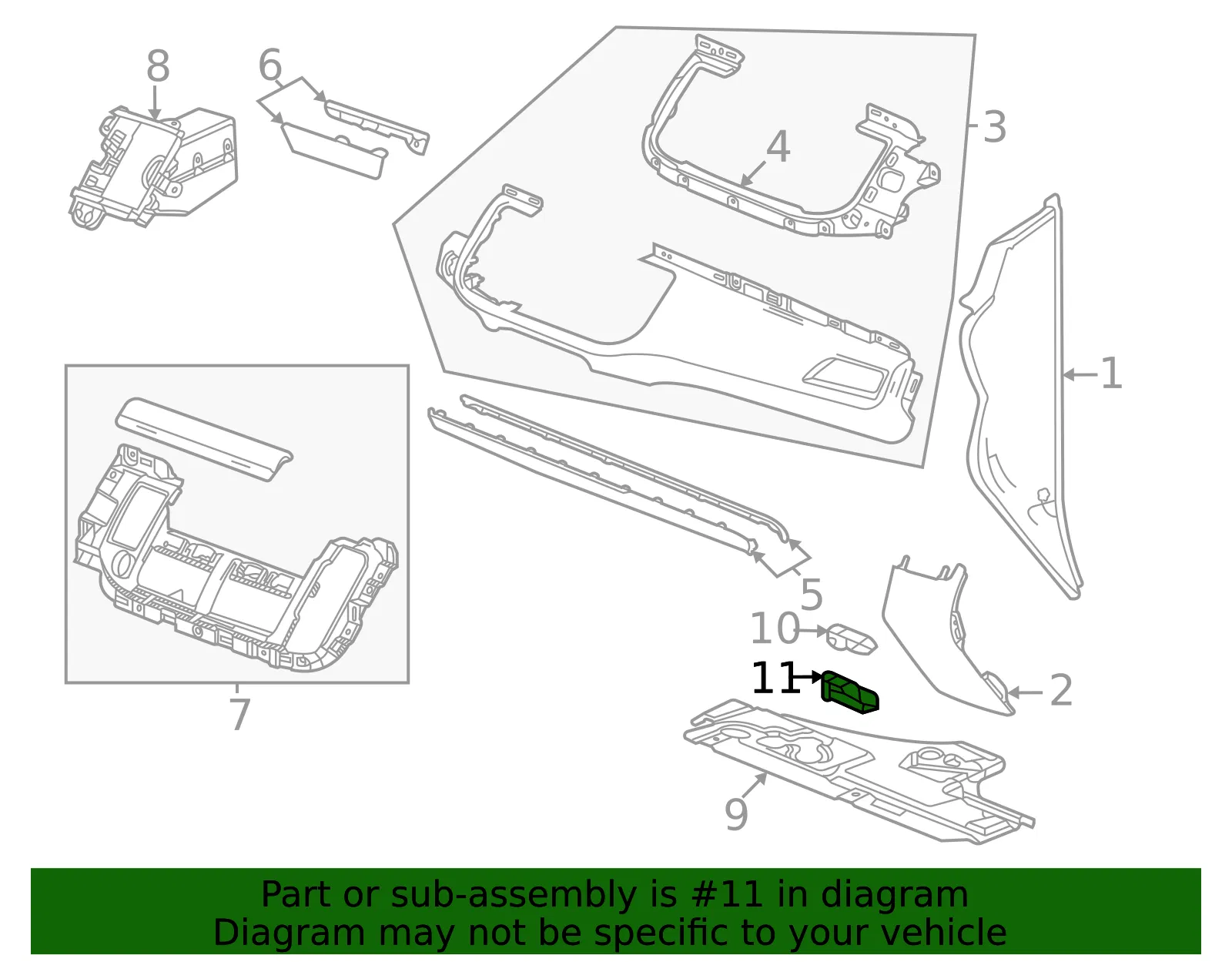 Lamp Bracket - GM (84905682)