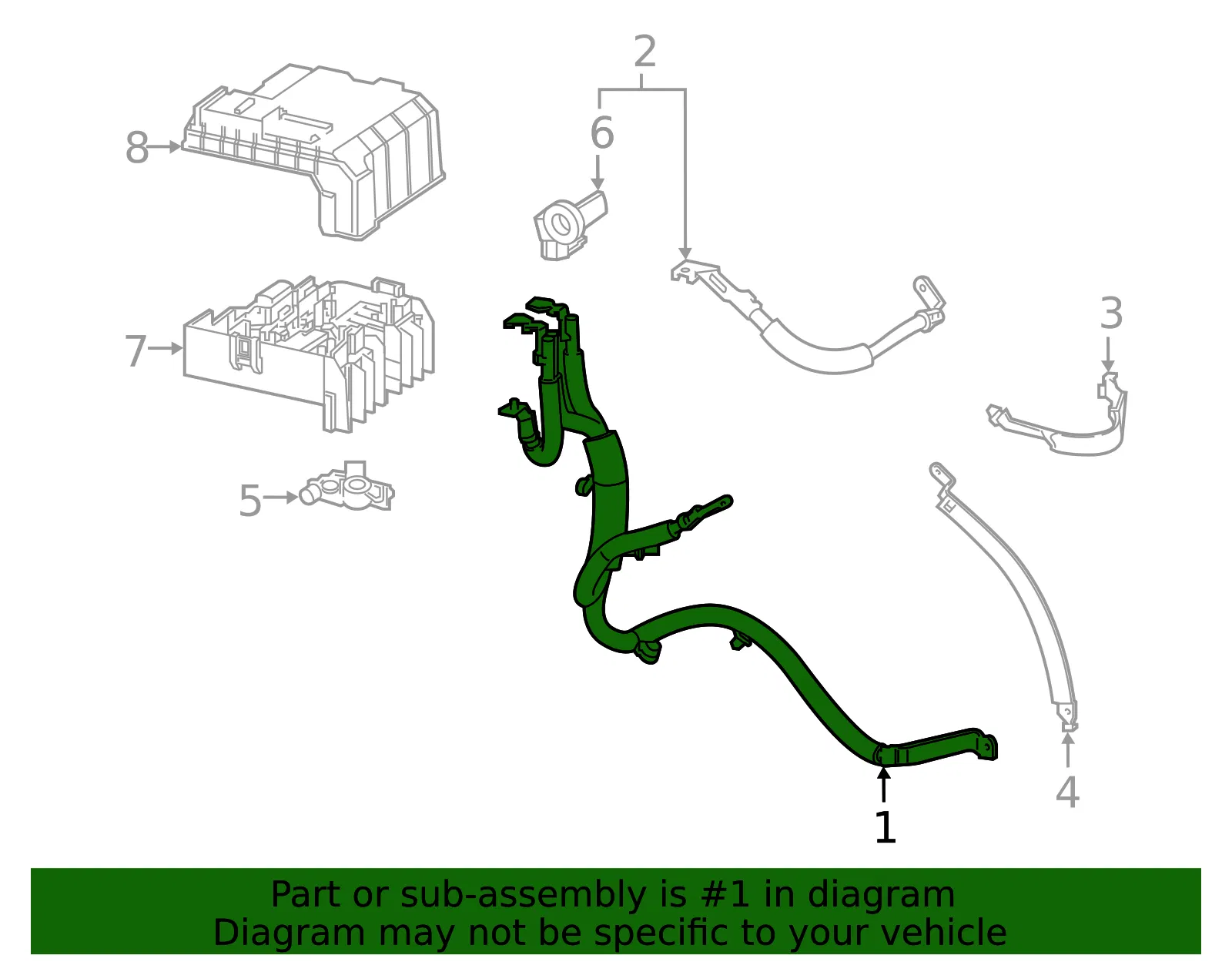 Battery Cable - GM (84906888)