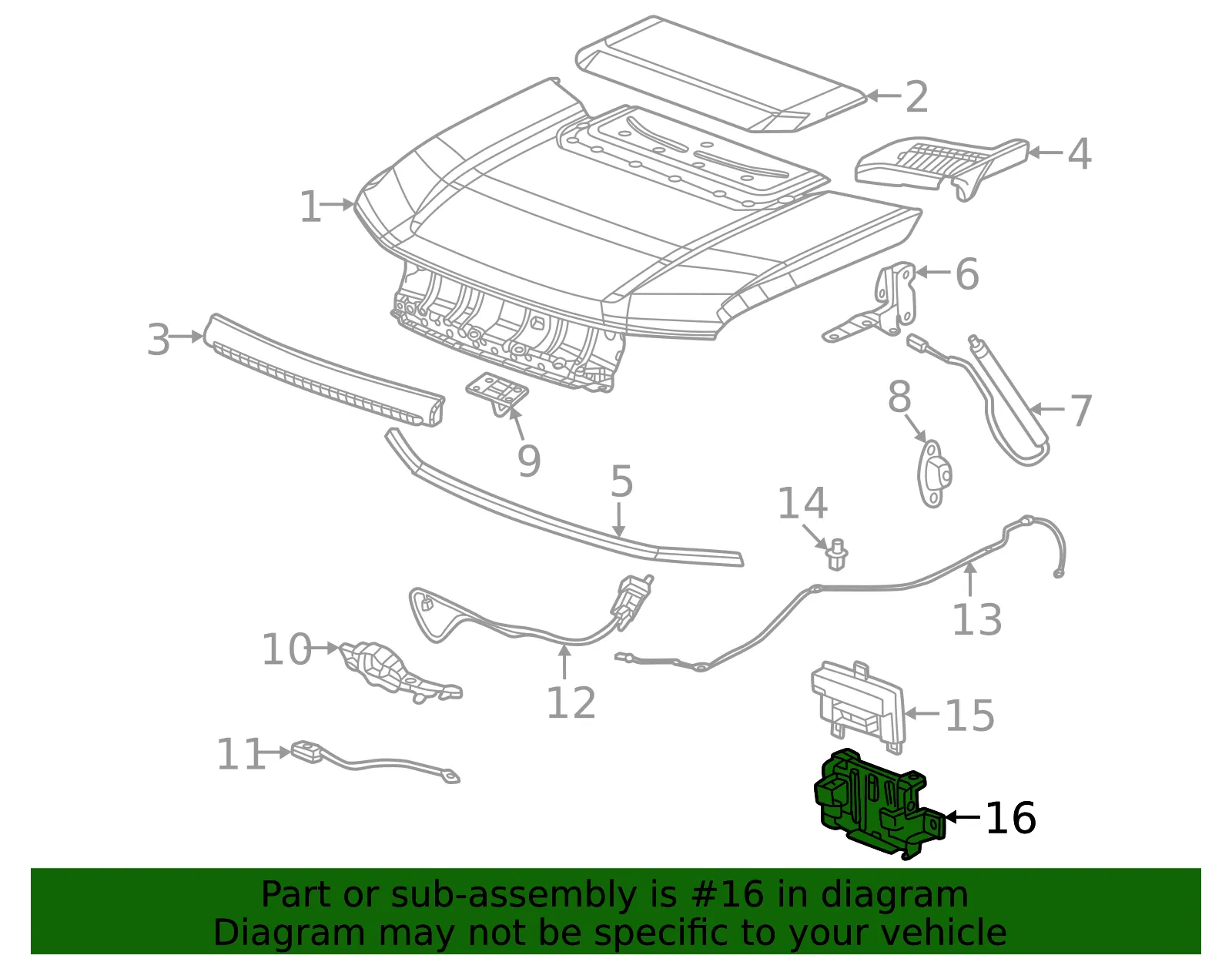 Control Module Bracket - GM (84932662)