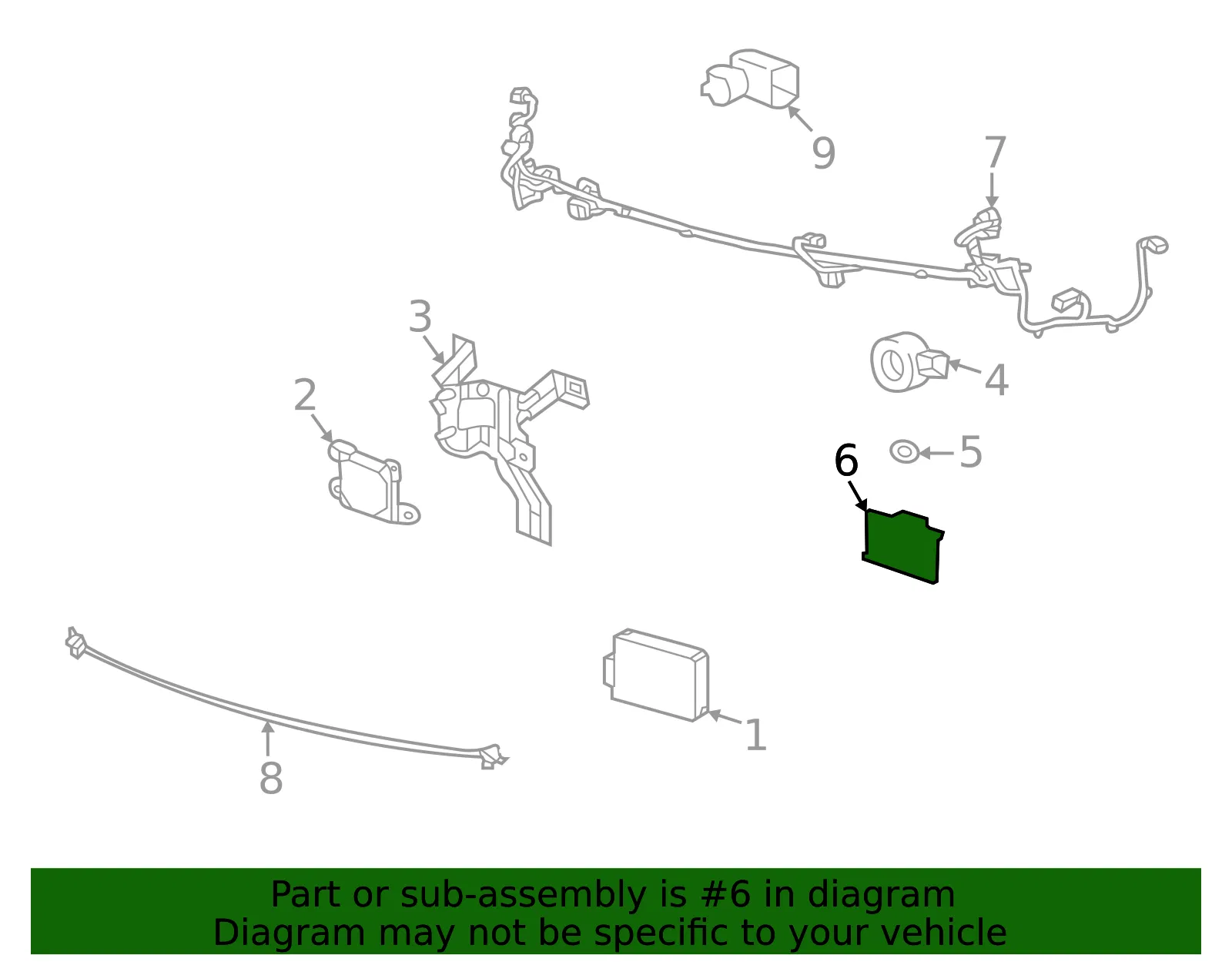 Park Sensor Bracket - GM (84963686)