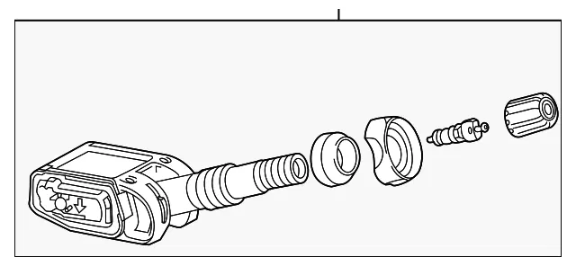 Auxiliary Tire Pressure Indicator Sensor - ACDelco (84981240)