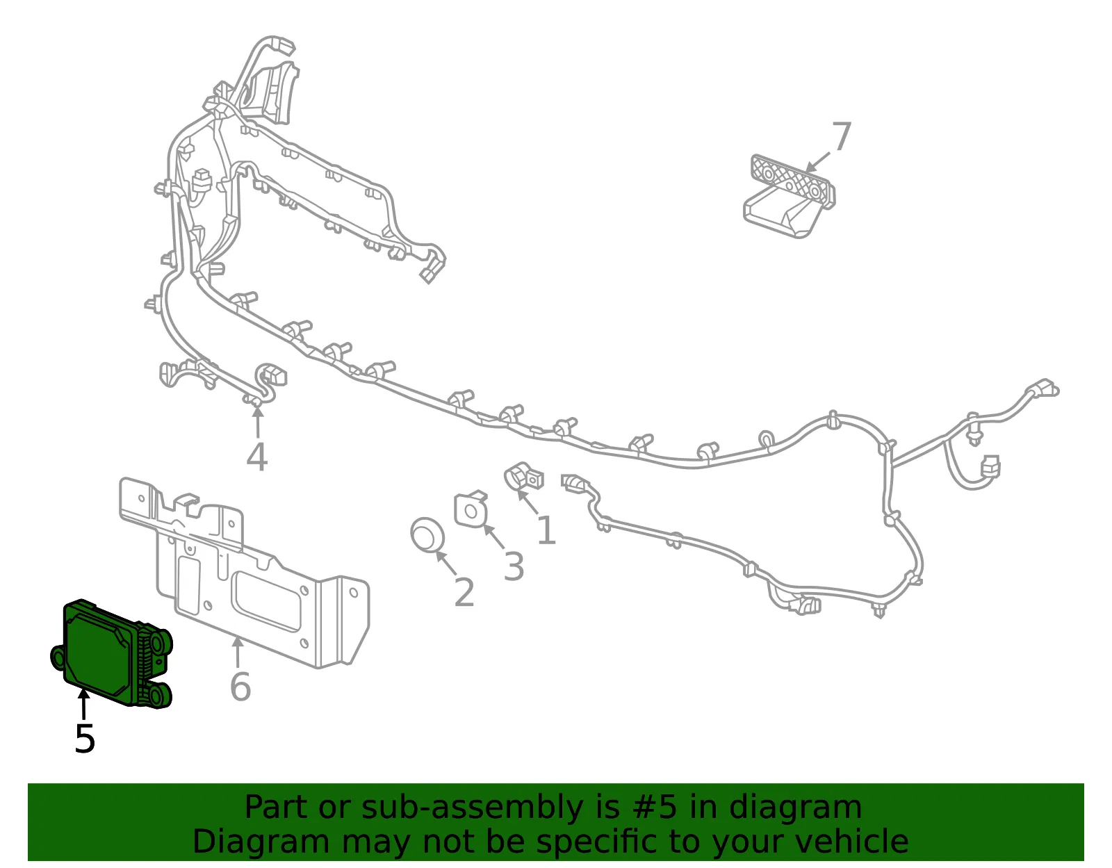 Forward Range Radar Sensor - GM (85000046)