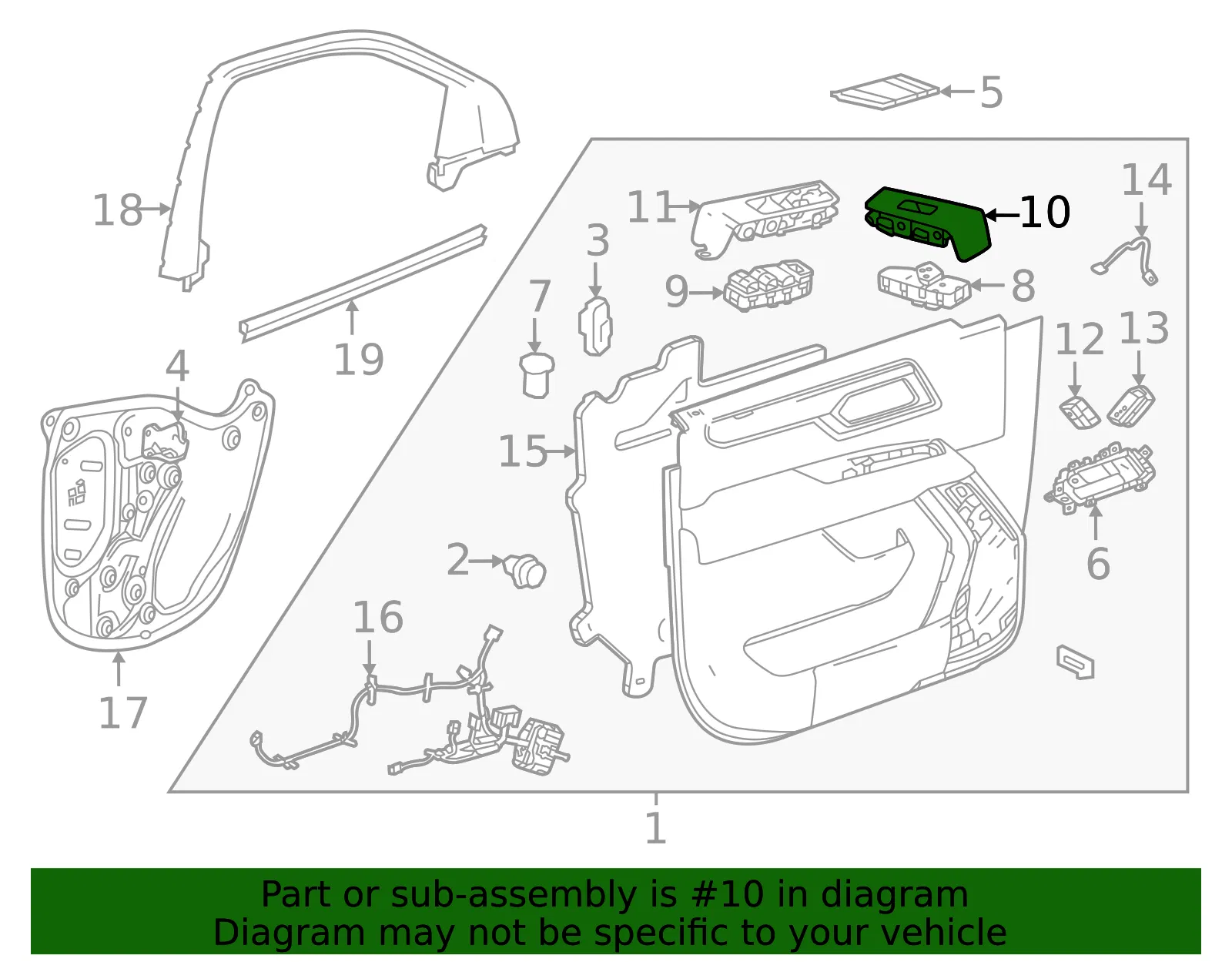 Switch Panel - GM (85006848)