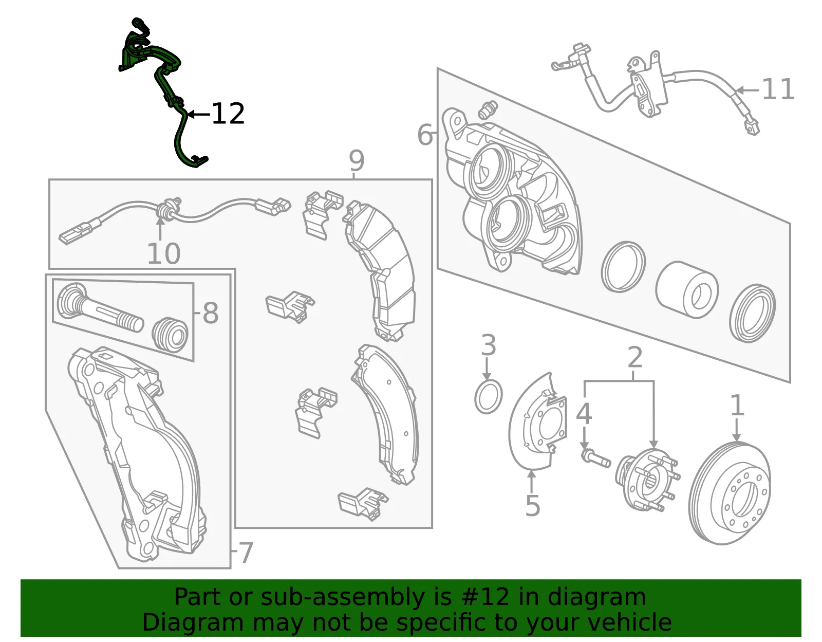 Front Speed Sensor - GM (85016390)