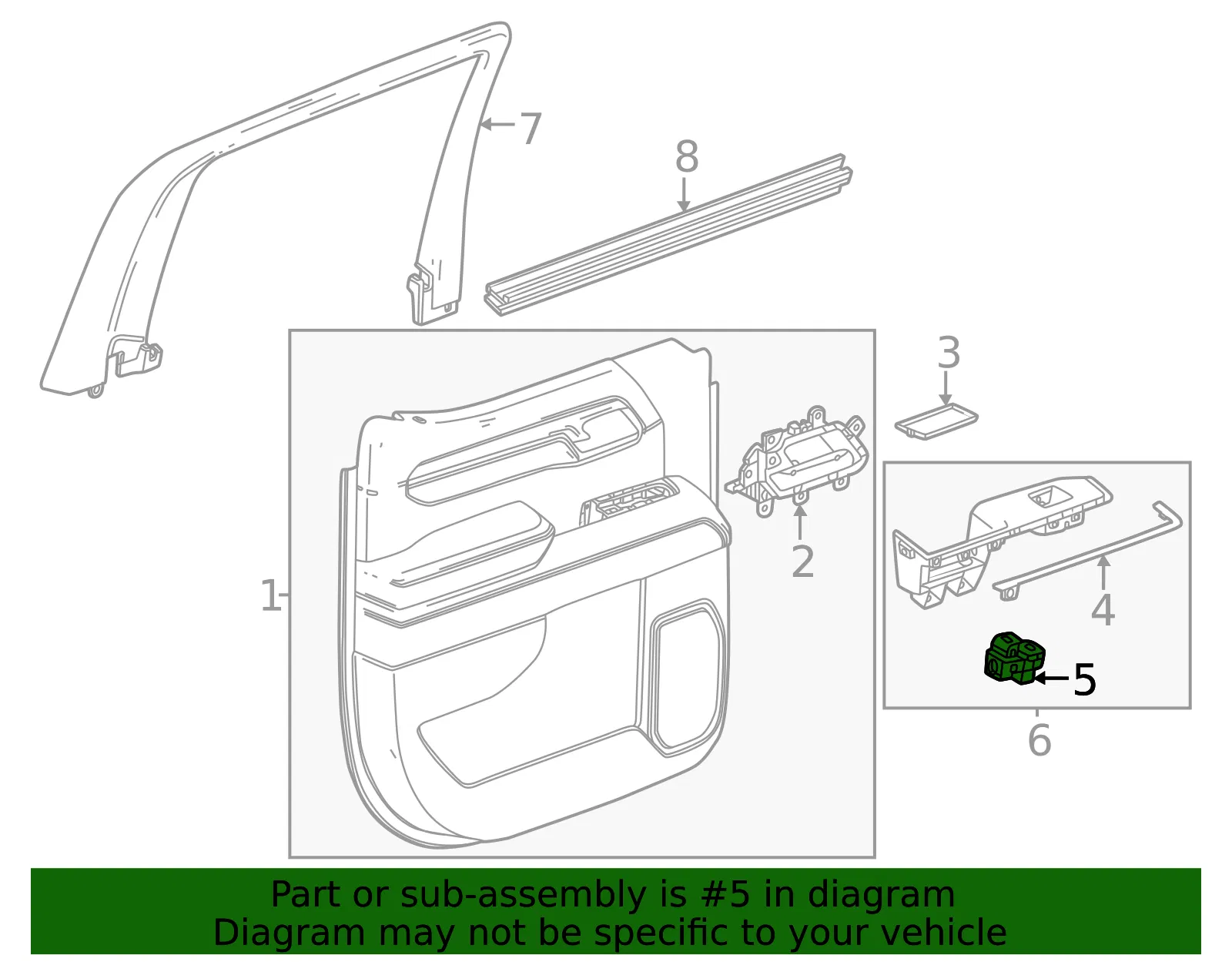 Window Switch - GM (85017426)