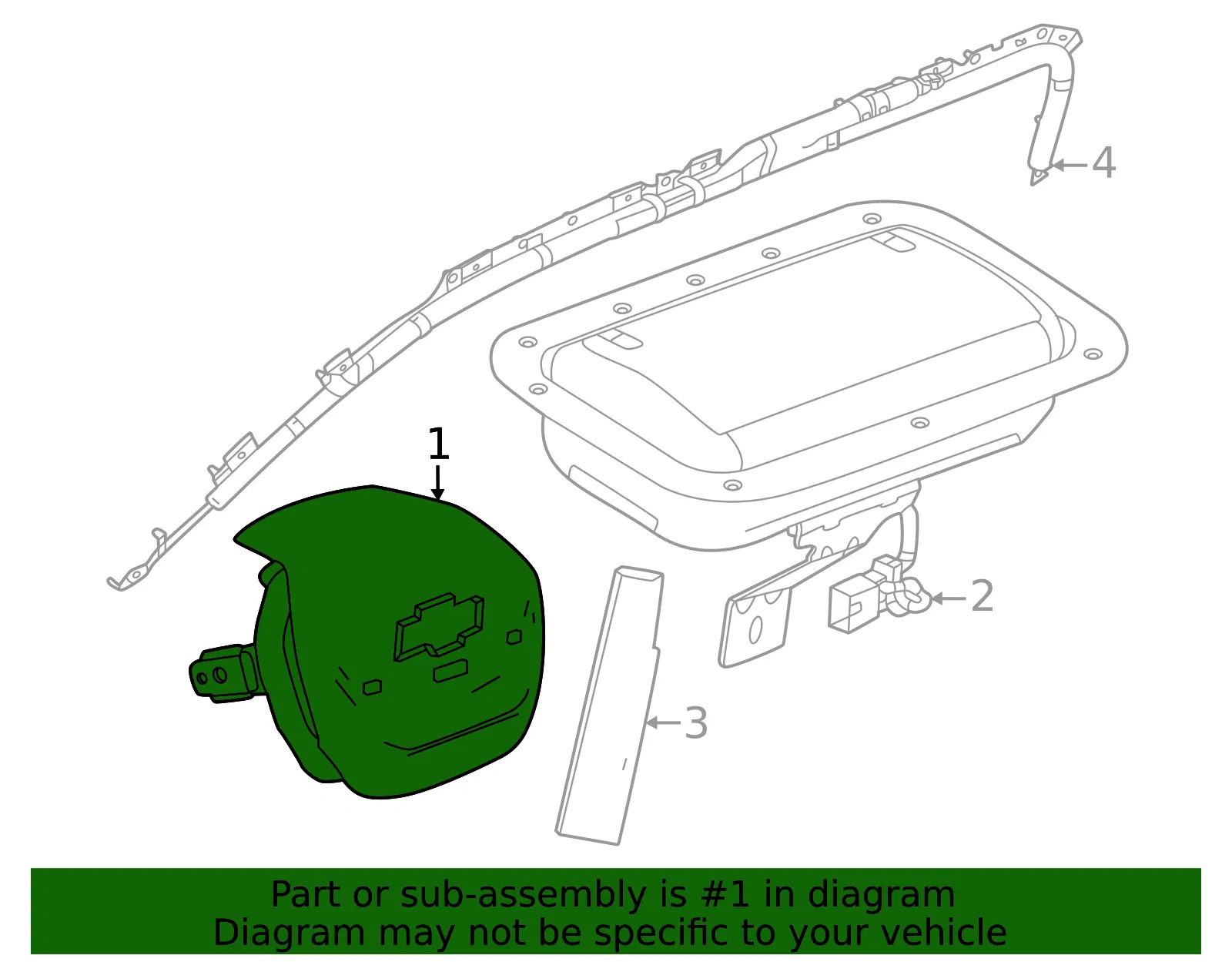 Driver Inflator Module - GM (85024809)