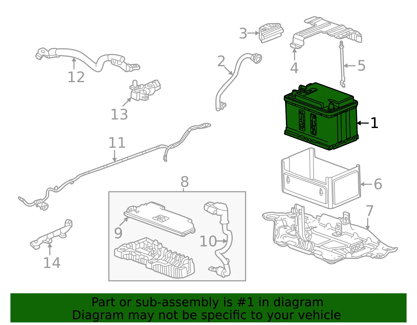 Battery - GM (85029863)