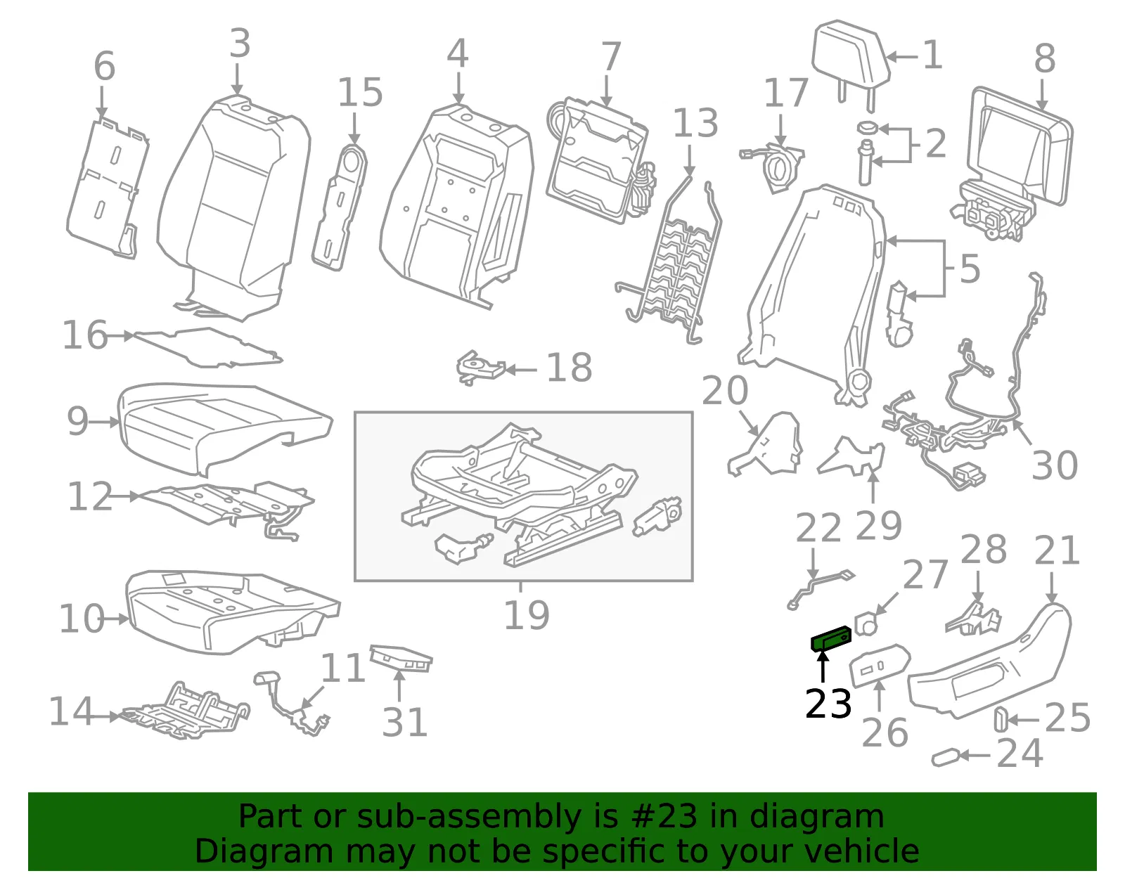 Seat Switch - GM (85030986)