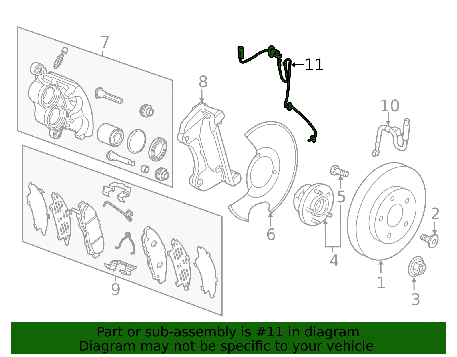 Front Speed Sensor - GM (85040035)