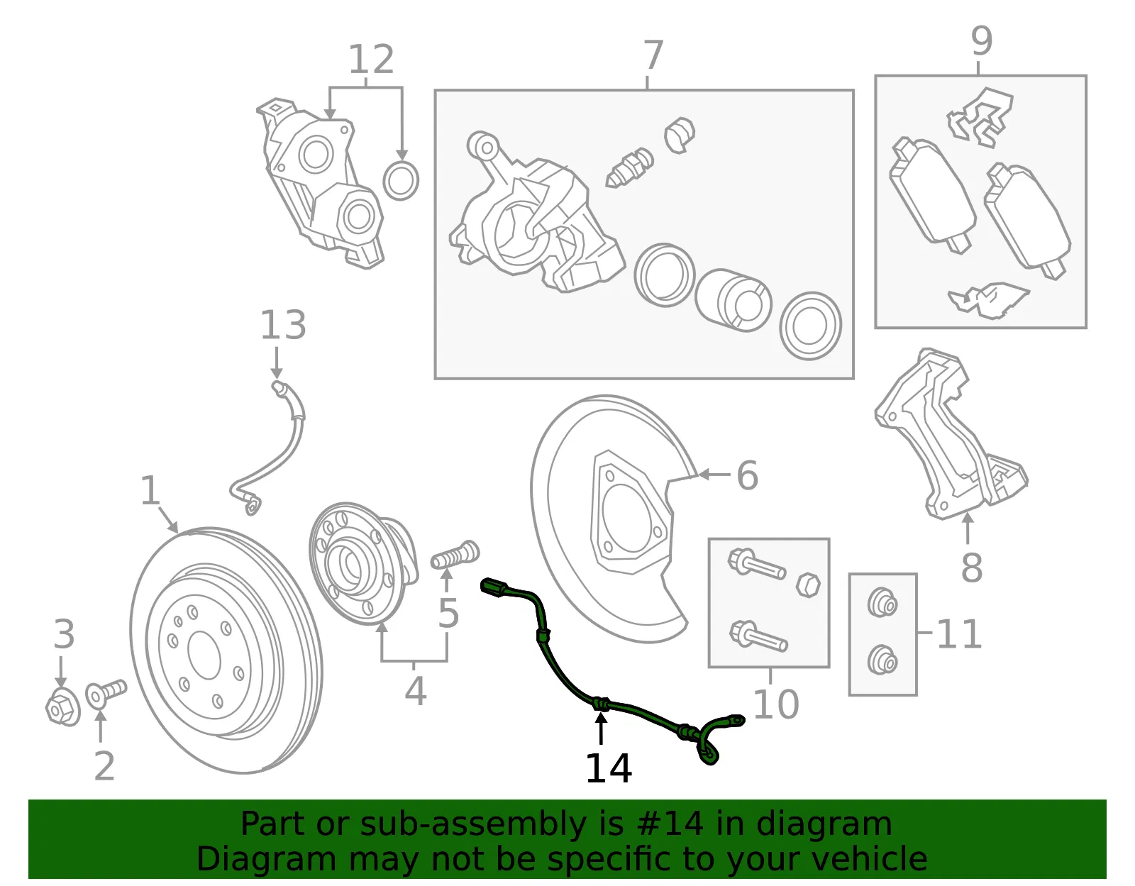Rear Speed Sensor - GM (85040039)