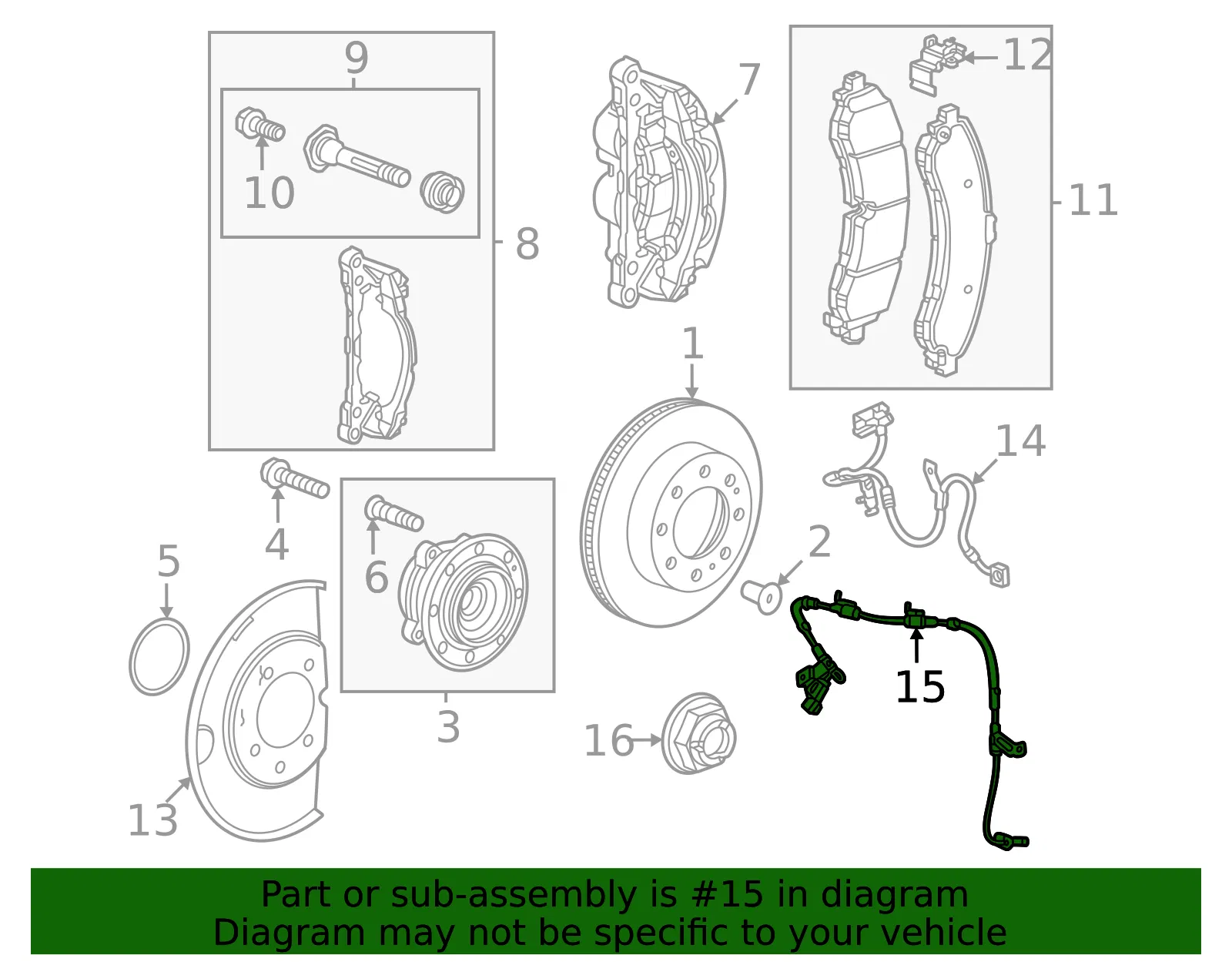 ABS Sensor - GM (85052878)